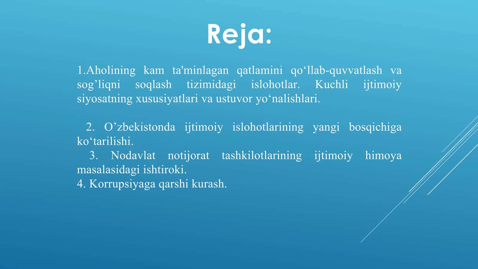 IJTIMOIY O’ZGARISHLAR 2