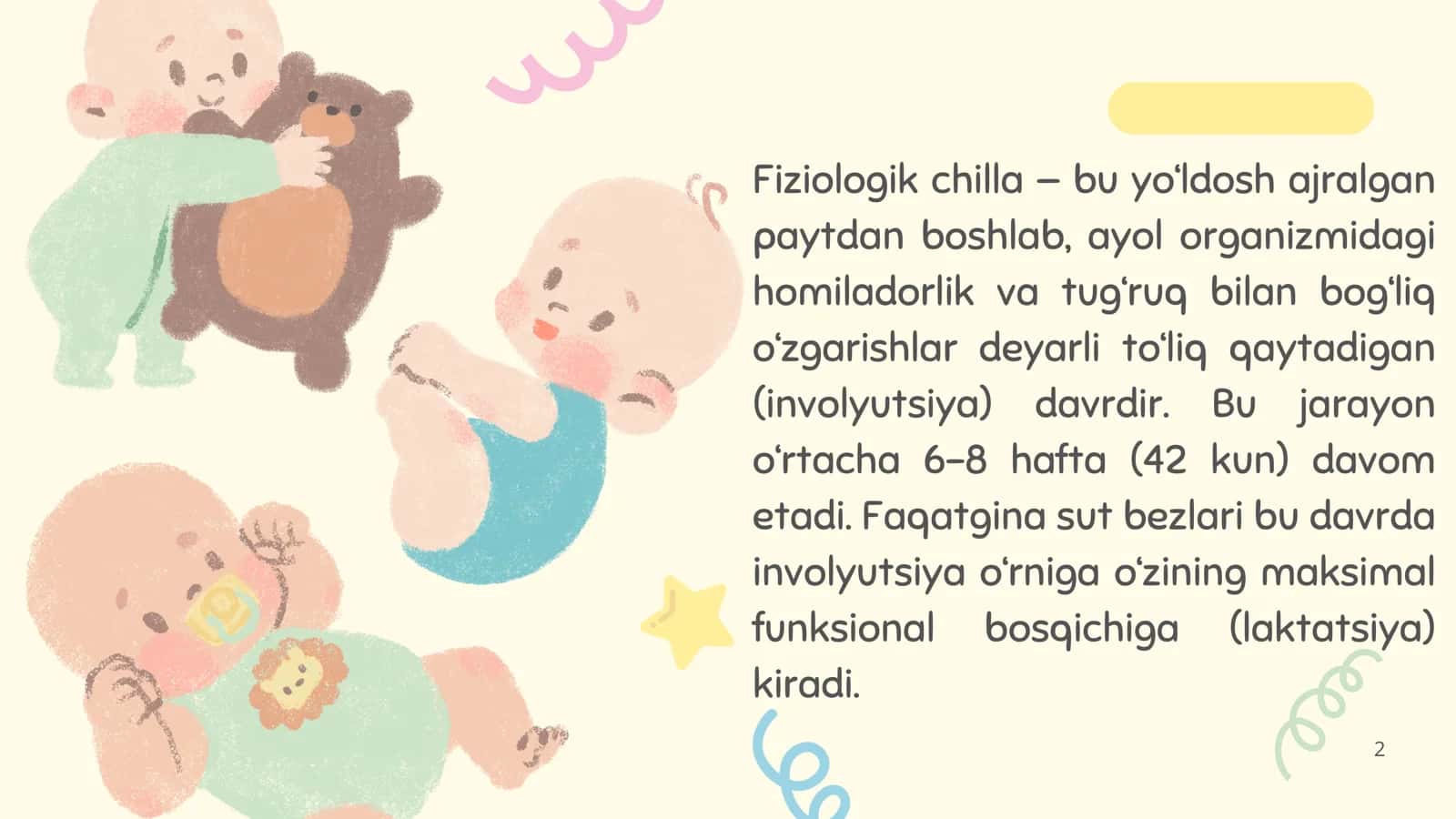 FIZIOLOGIK CHILLA DAVRI.CHAQALOQLIK DAVRI 2
