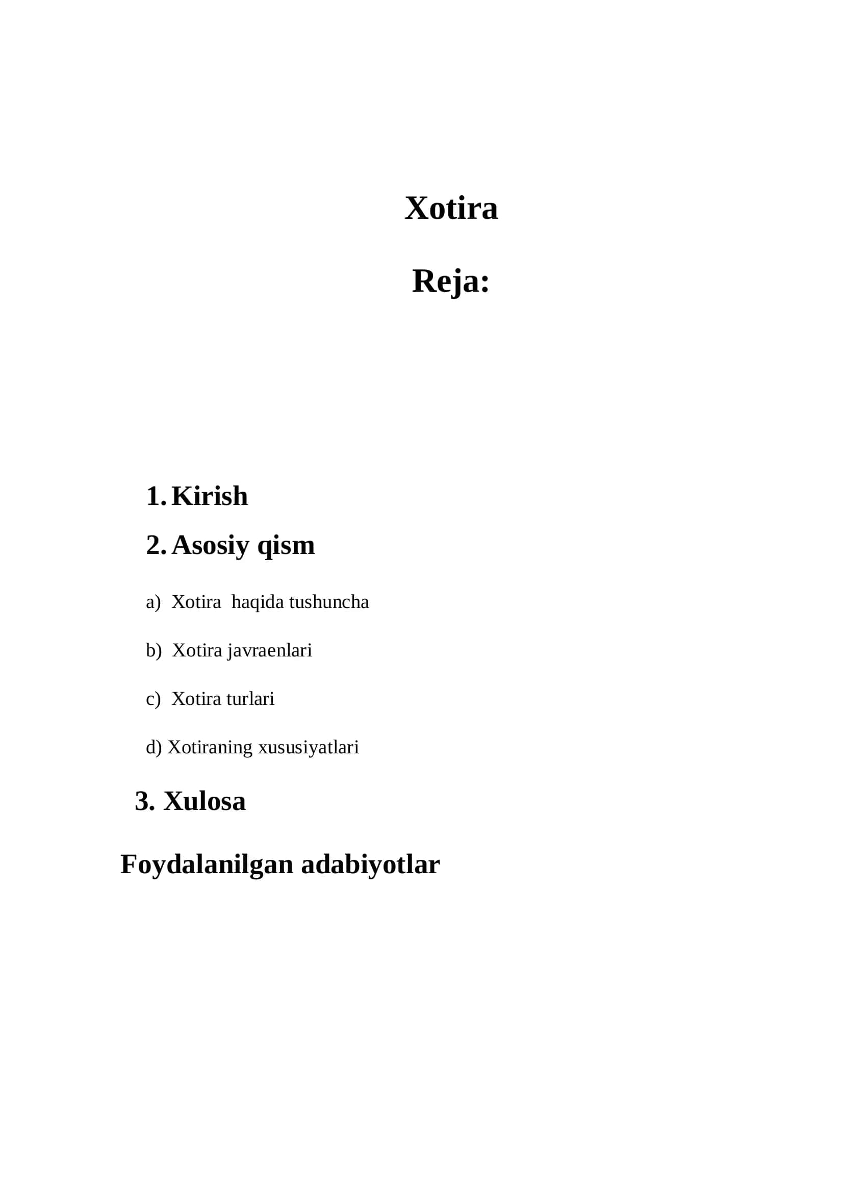 Xotira 2