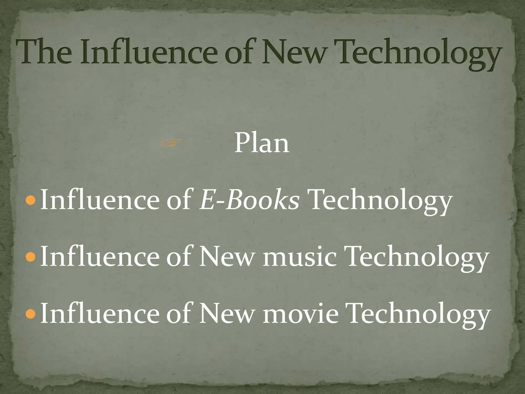 Influence of E-Books Technology 2