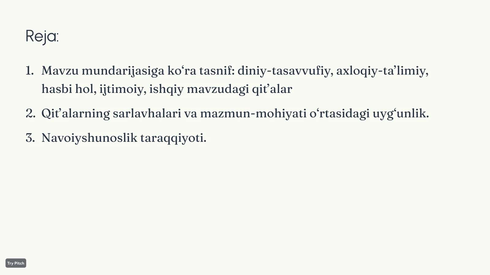 Navoiy qit'alarini sharhlash va Navoiyshunoslik taraqqiyoti 2