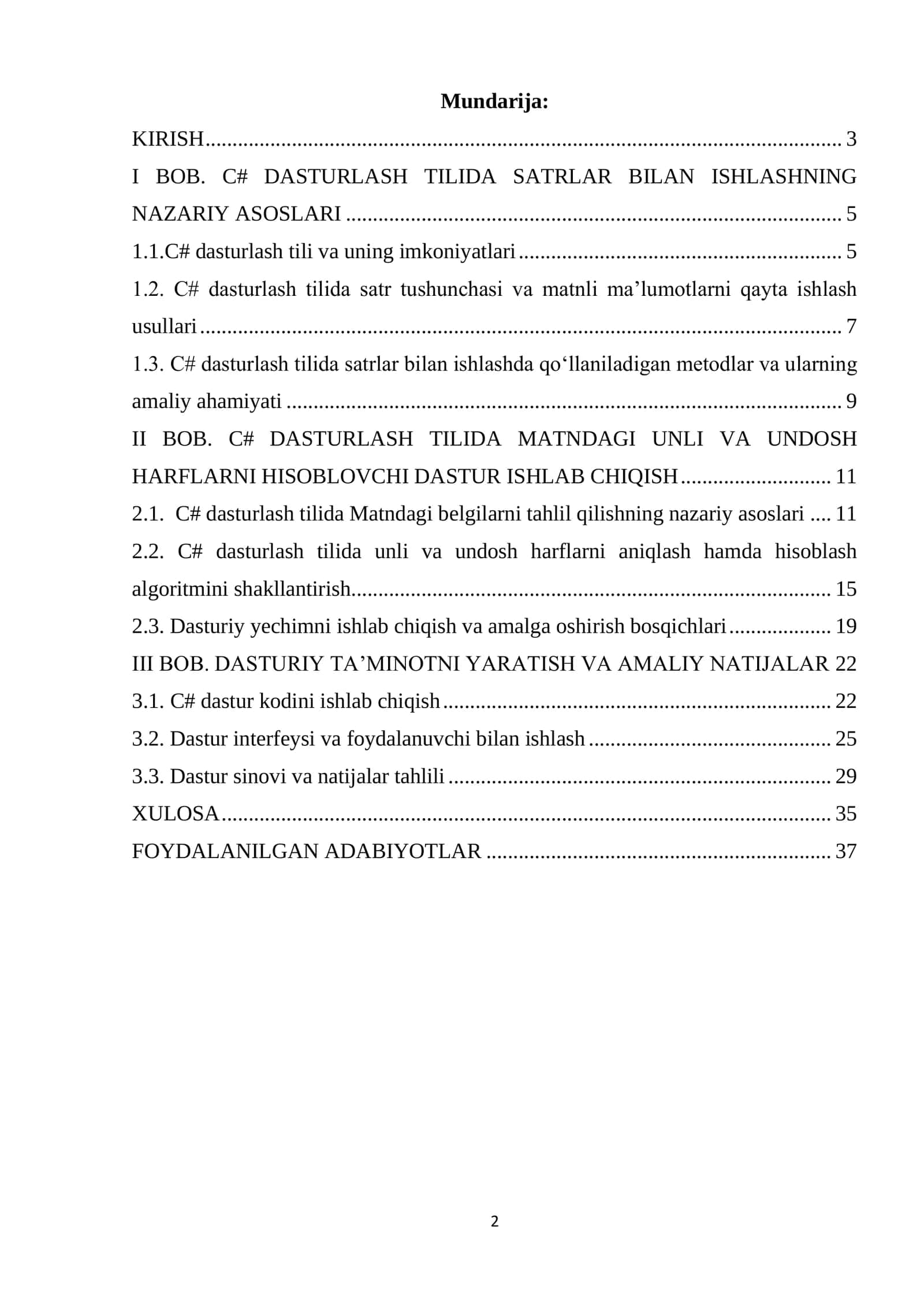 C# da matndagi unli va undosh harflarni hisoblovchi dastur ishlab chiqish 2