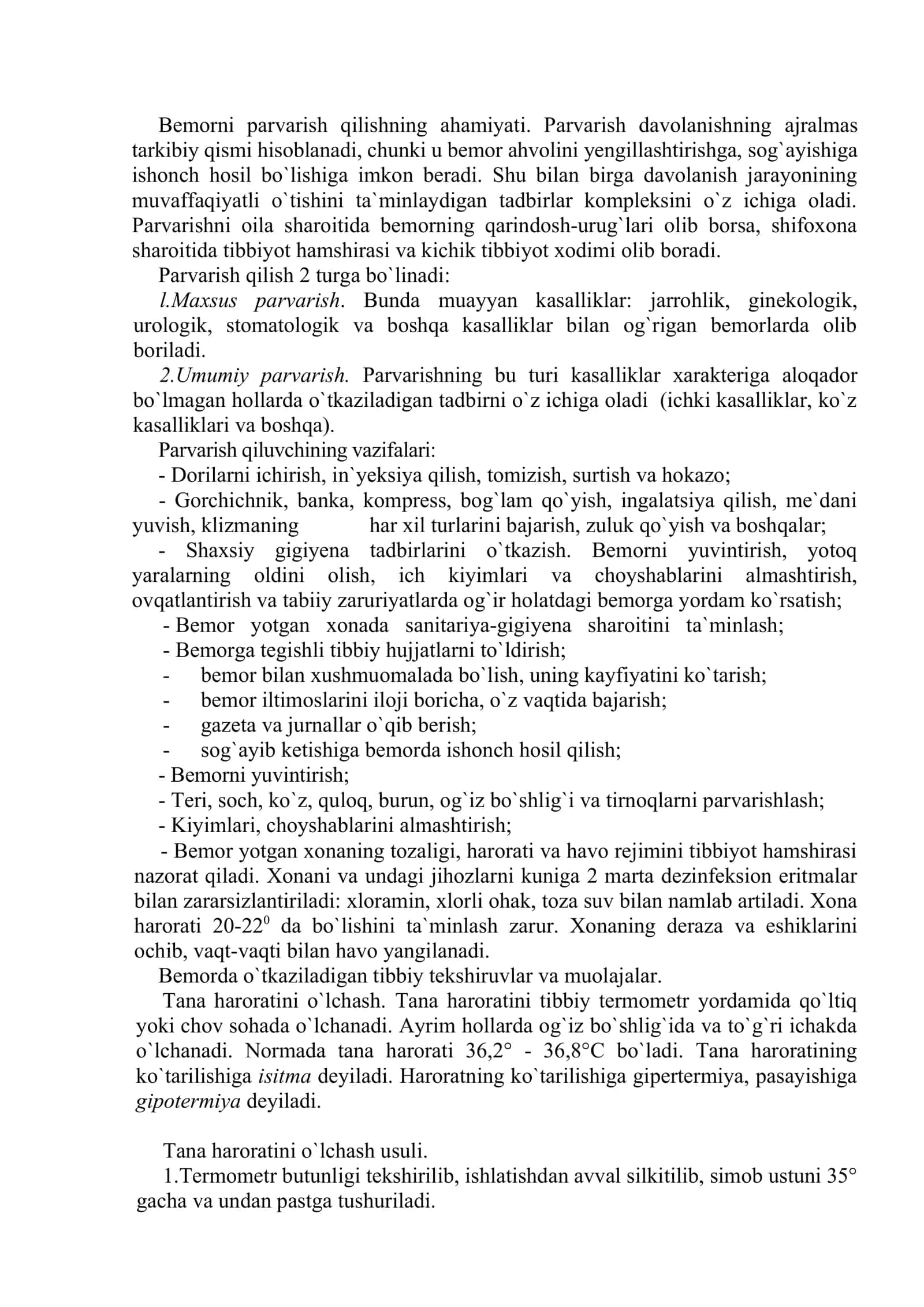 BEMOR PARVARISHINING AHAMIYATI VA USULLARI 2