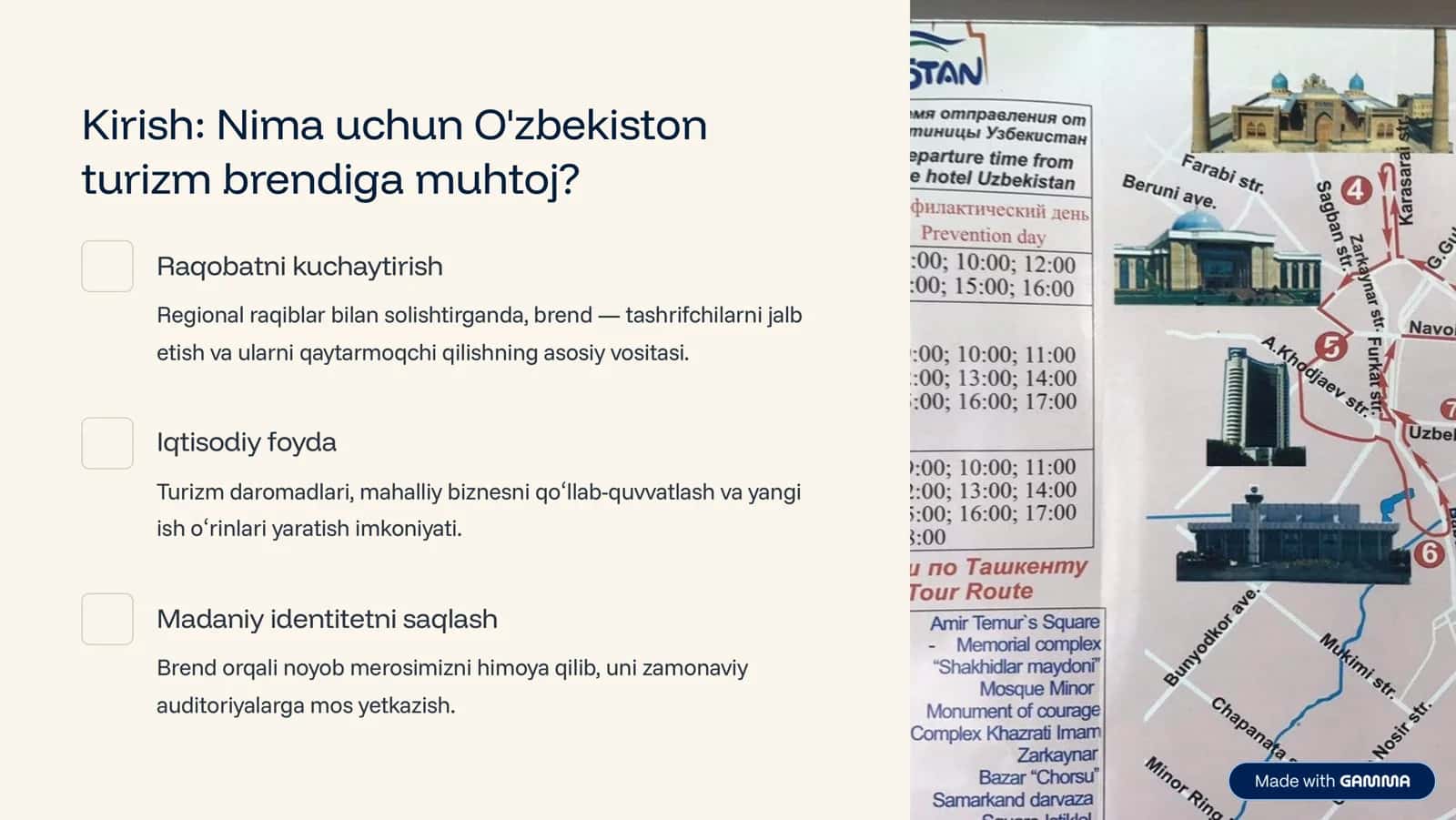 O»zbekistonda turizm brendini shakllantirish va xalqaro tajriba 2