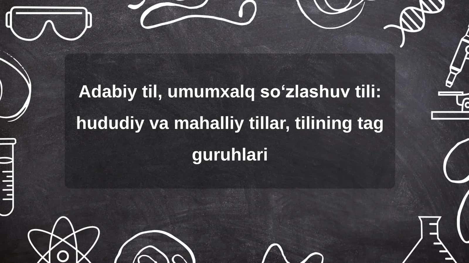 Adabiy til, umumxalq so‘zlashuv tili:  hududiy va mahalliy tillar, tilining tag  guruhlari 2