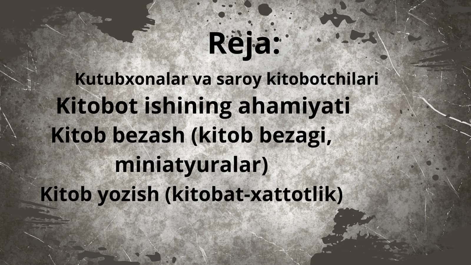 Temuriylar davrida kitobot ishi 2