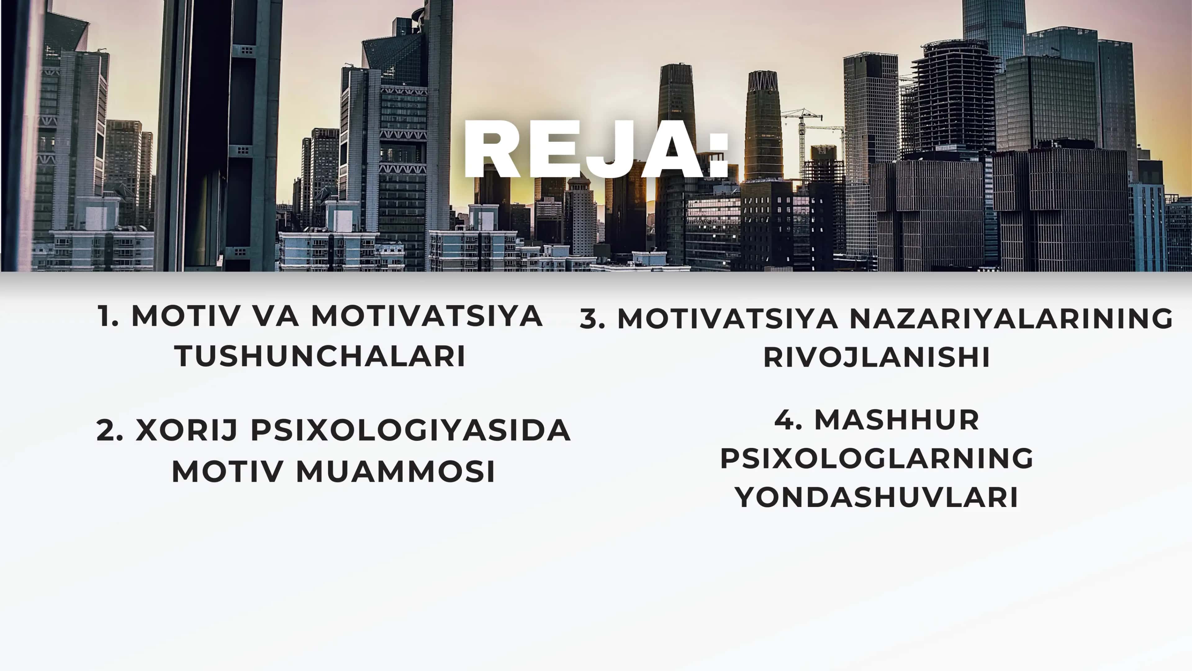XORIJ PSIXOLOGIYASIDA MOTIV VA MOTIVATSIYA MUAMMOSI 2