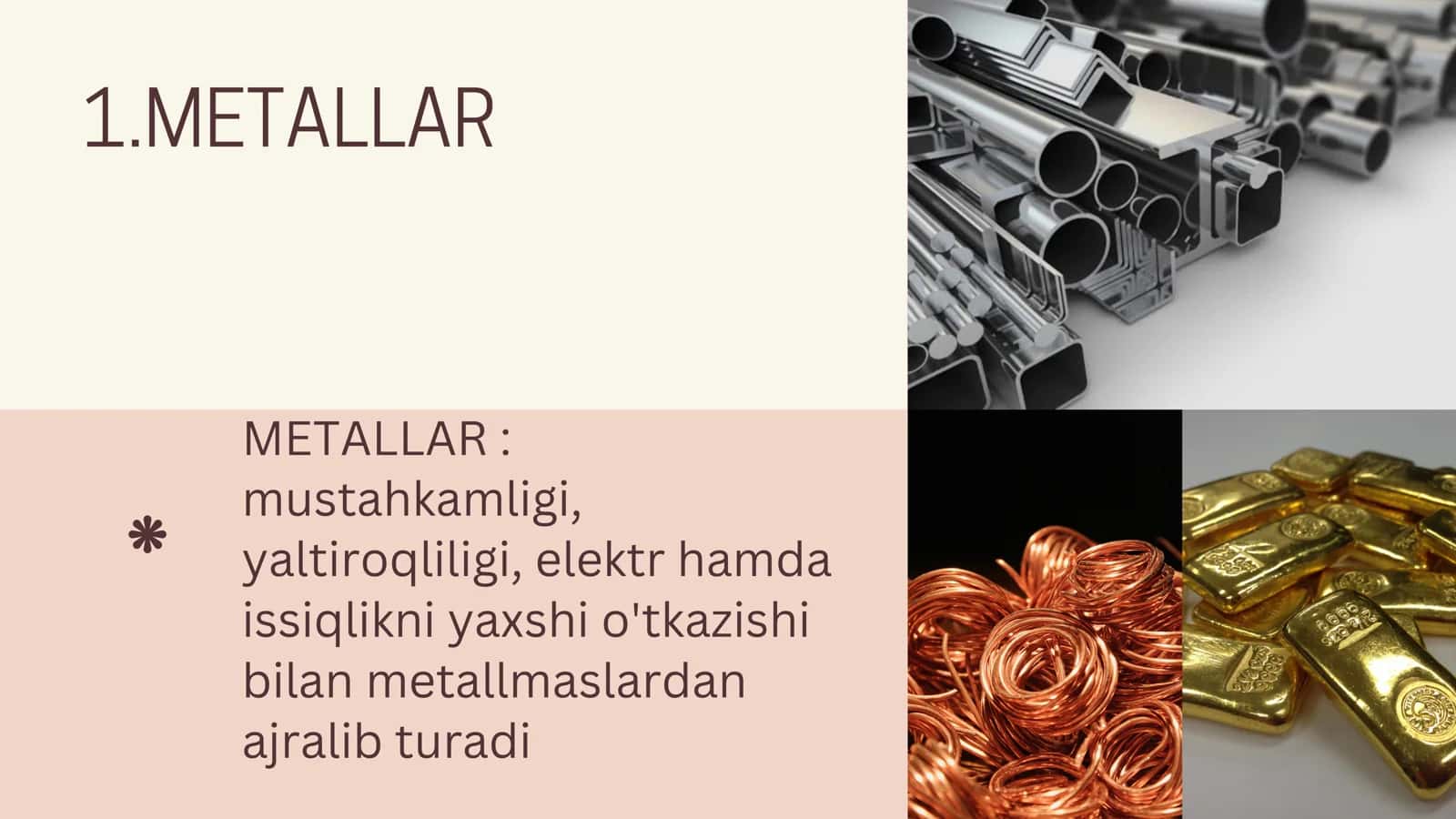 METALLAR VA METALMASLAR 2
