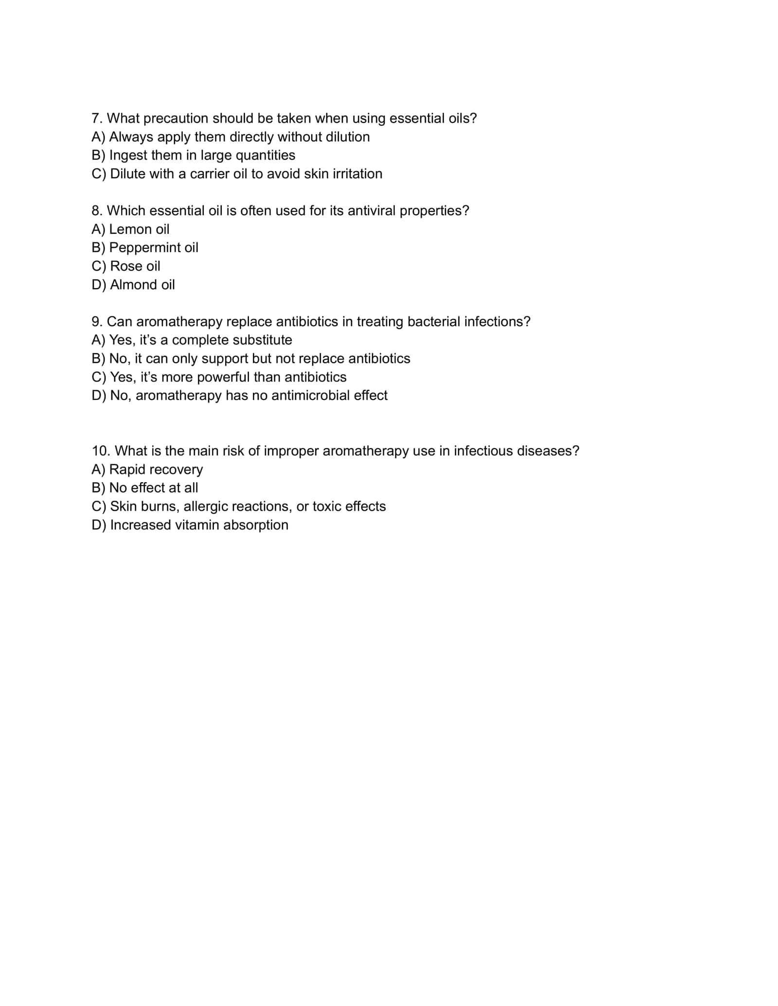 Aromatherapy in Infectious Diseases 2