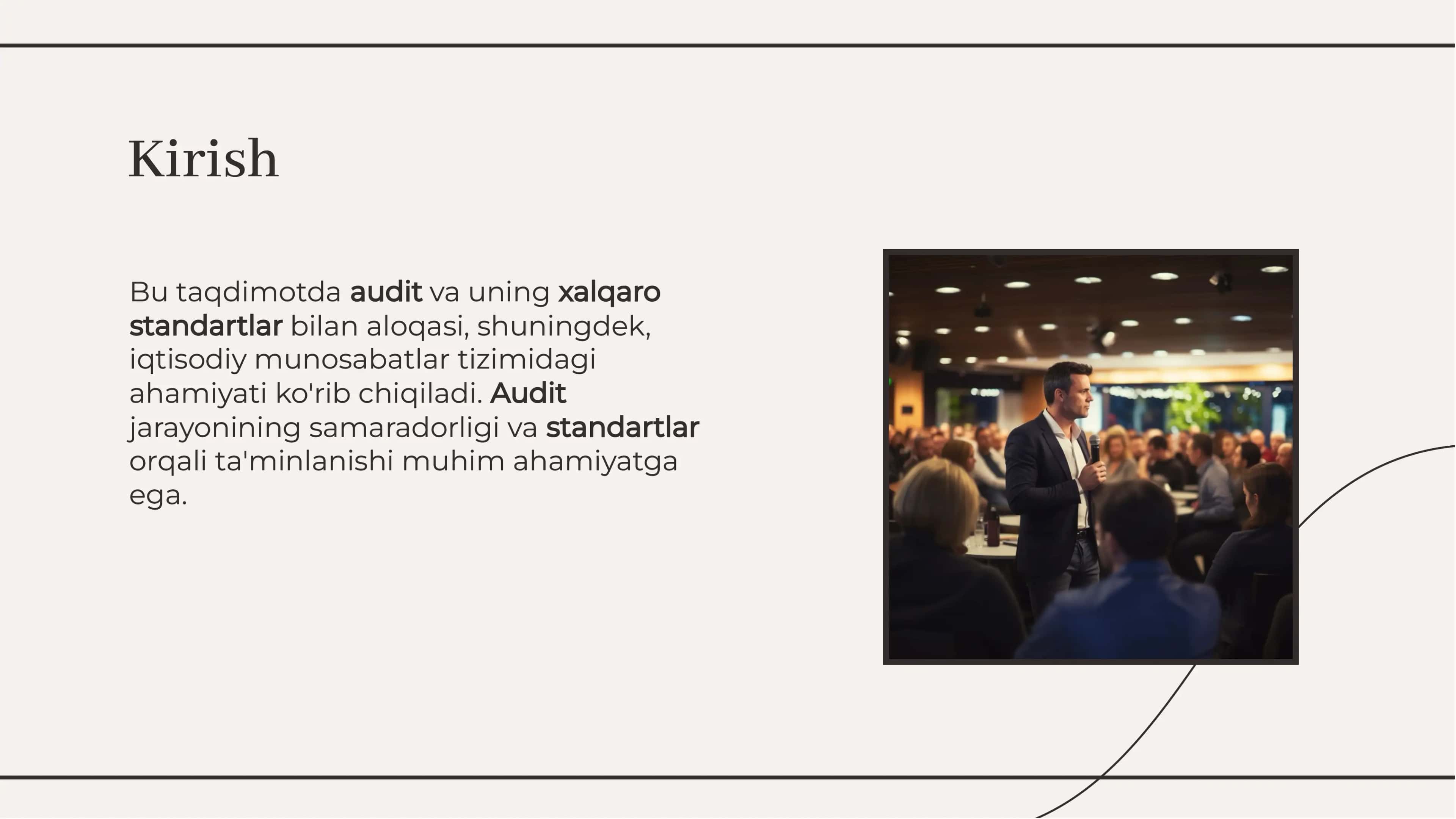 Auditning Xalqaro Standartlaridagi O'rni va Ahamiyati 2