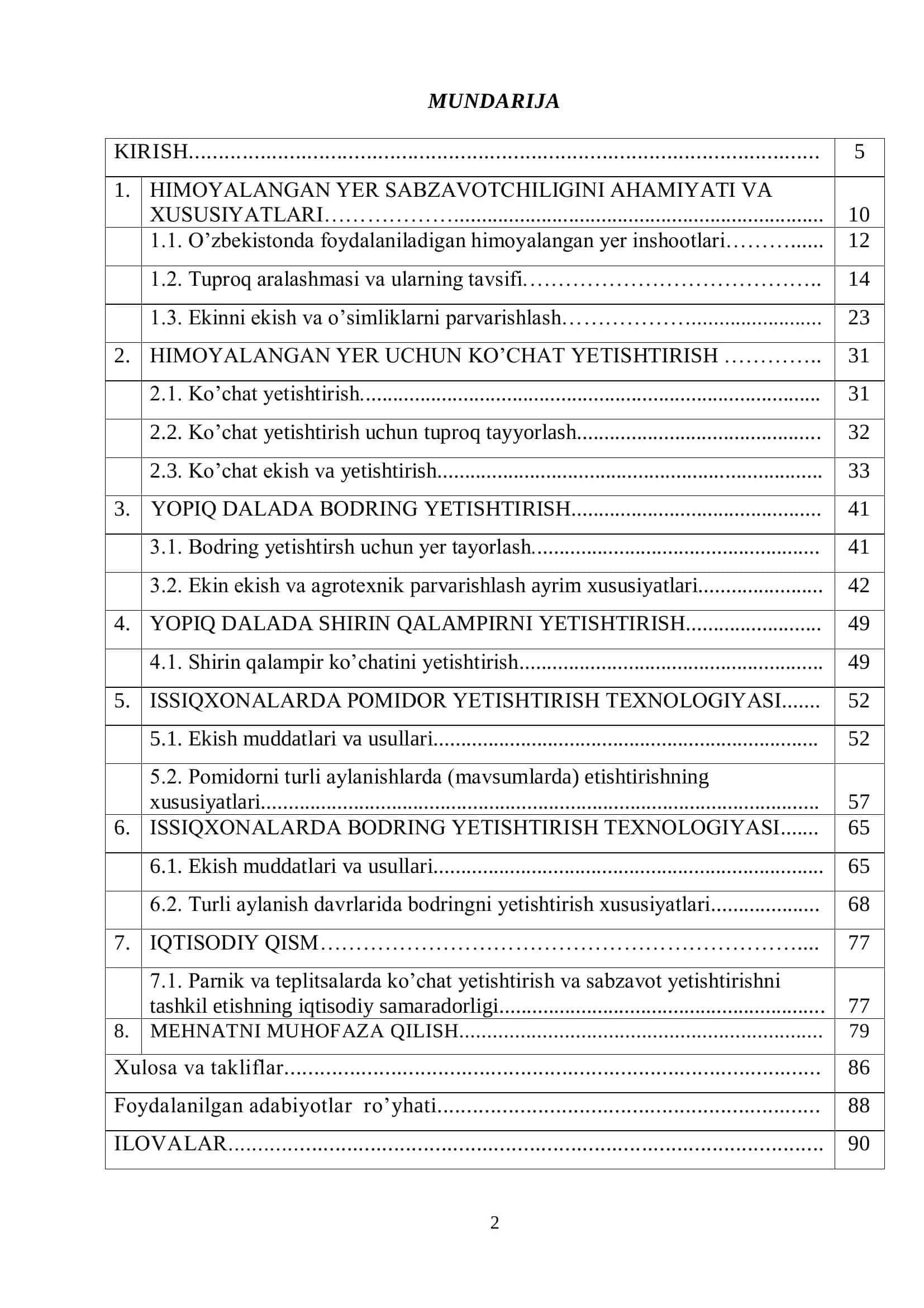 Qishloq xo'jalik mahsulotlarini saqlash va dastlabki ishlash texnologiyasi 2