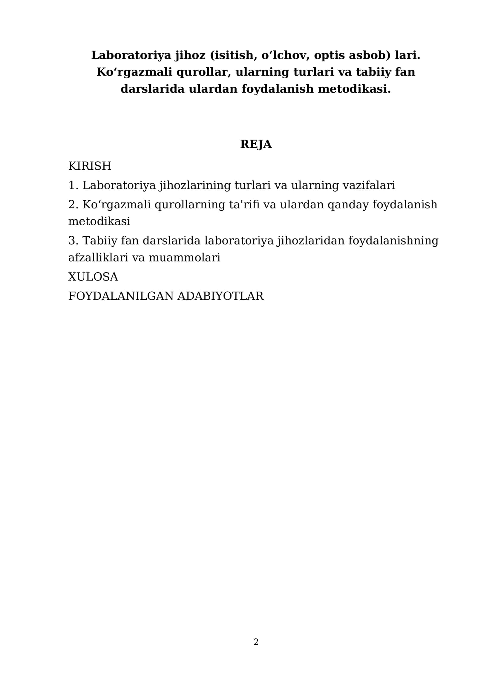 Laboratoriya jihoz (isitish, o‘lchov, optis asbob) 2