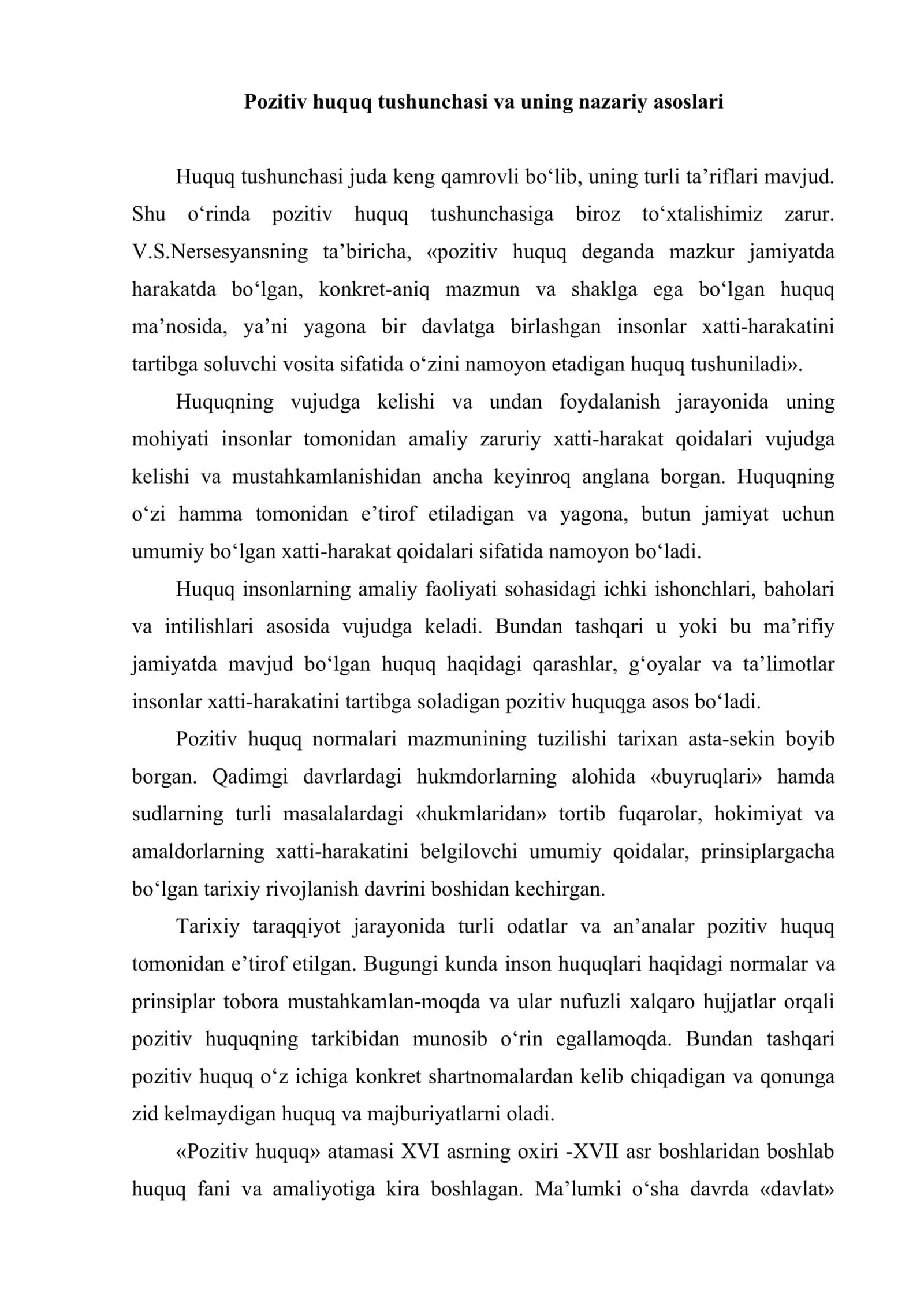 Pozitiv huquq tizimi va kategoriyalari 2