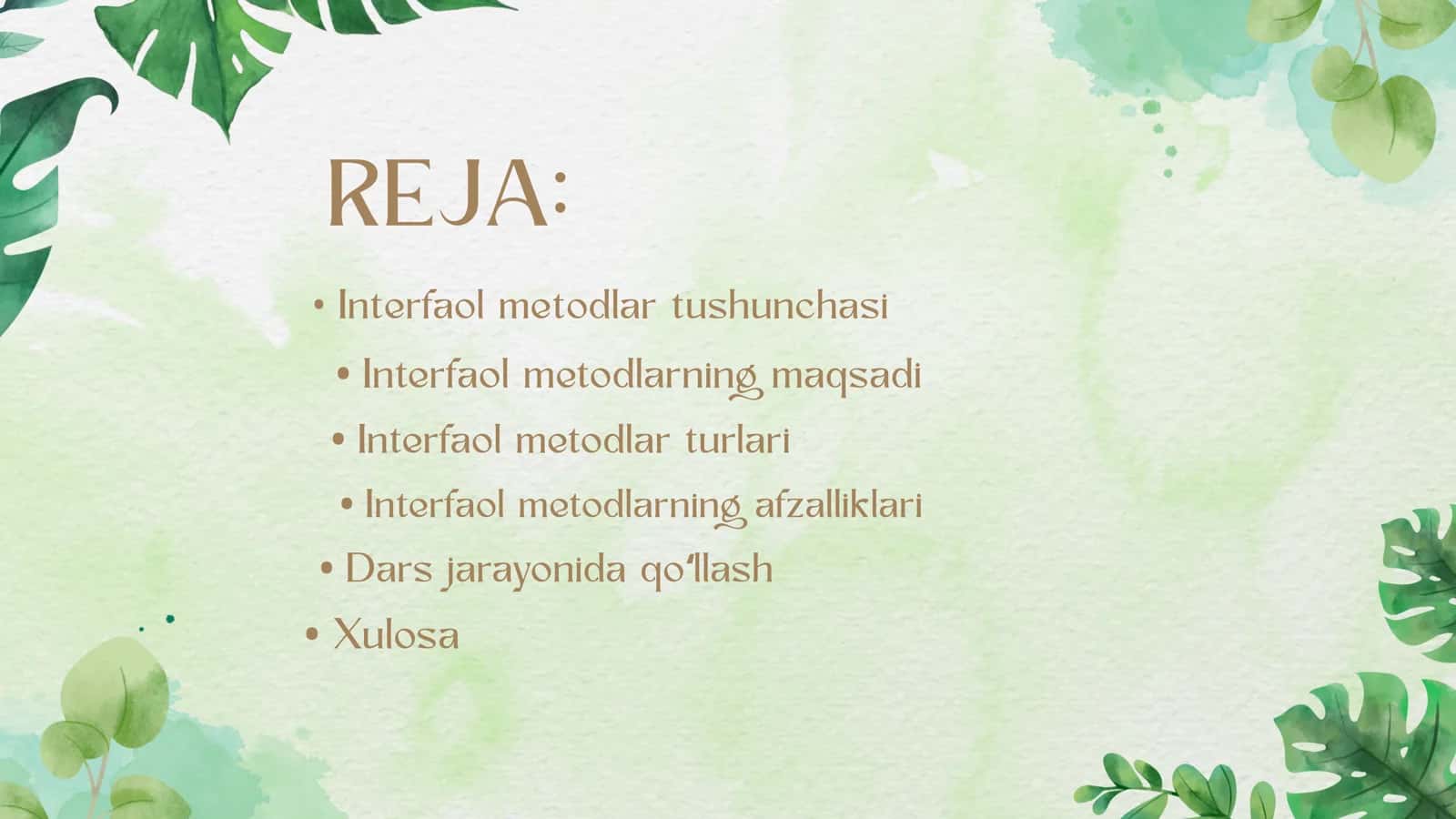 Interfaol metodlar 2