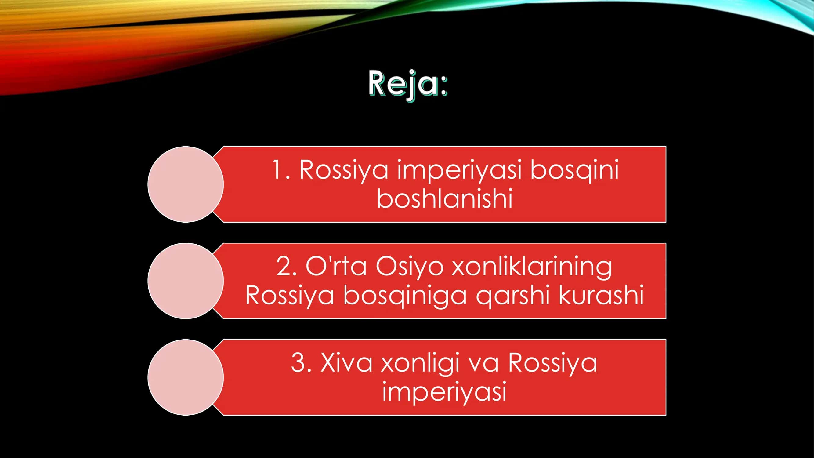 ROSSIYA IMPERIYASI BOSQINI DAVRIDA O’RTA OSIYO XONLIKLARI 2