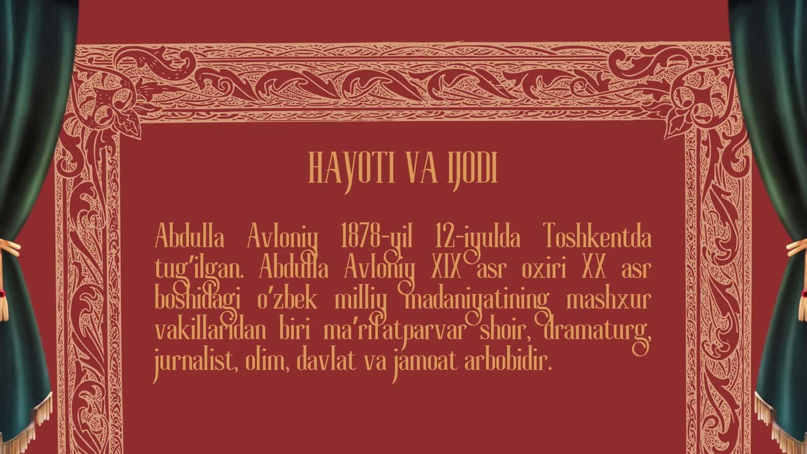 ABDULLA AVLONIY HAYOTI VA IJODI 2