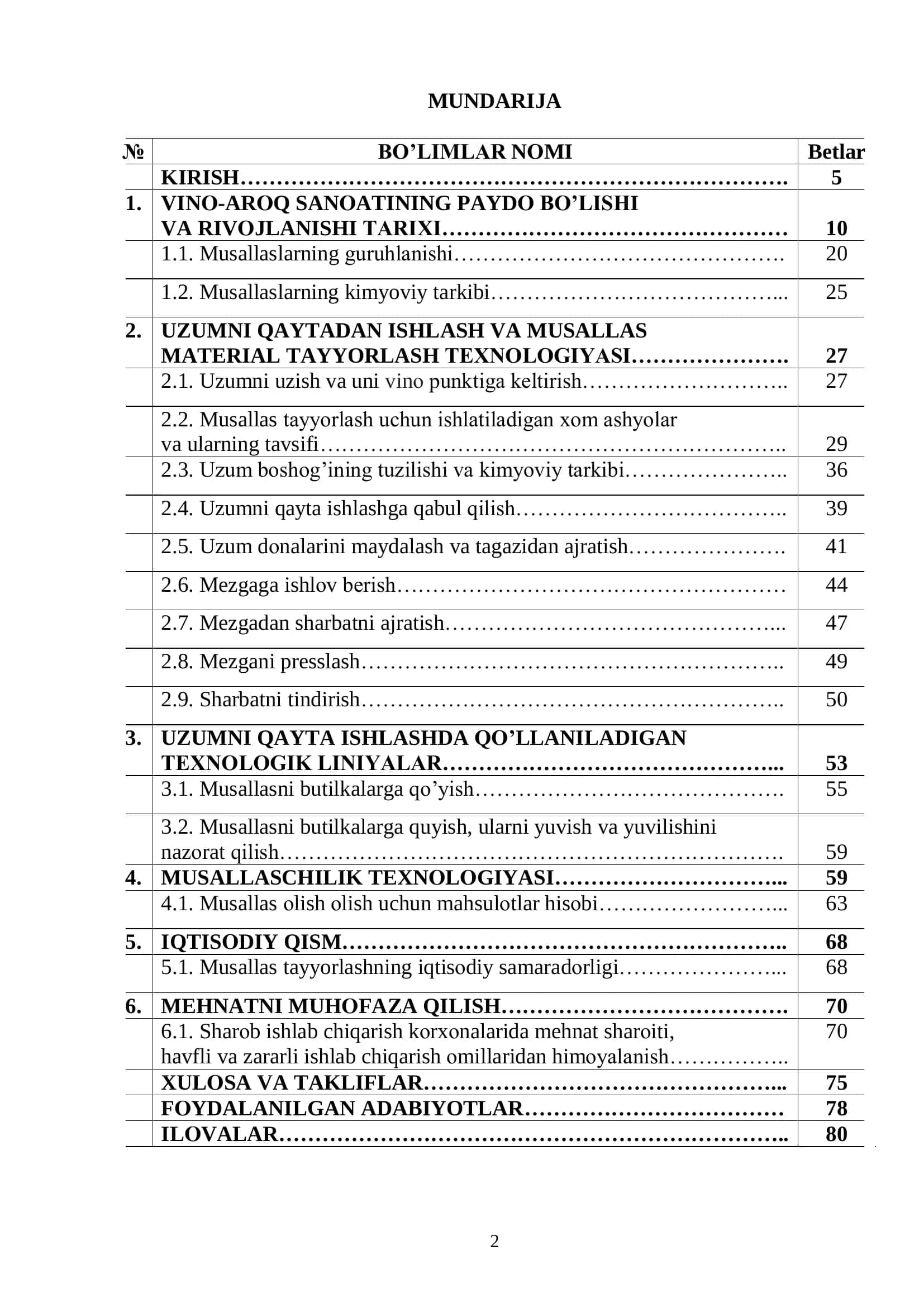 UZUMNI QAYTA ISHLAB MUSALLAS OLISH TEXNOLOGIYASI 2