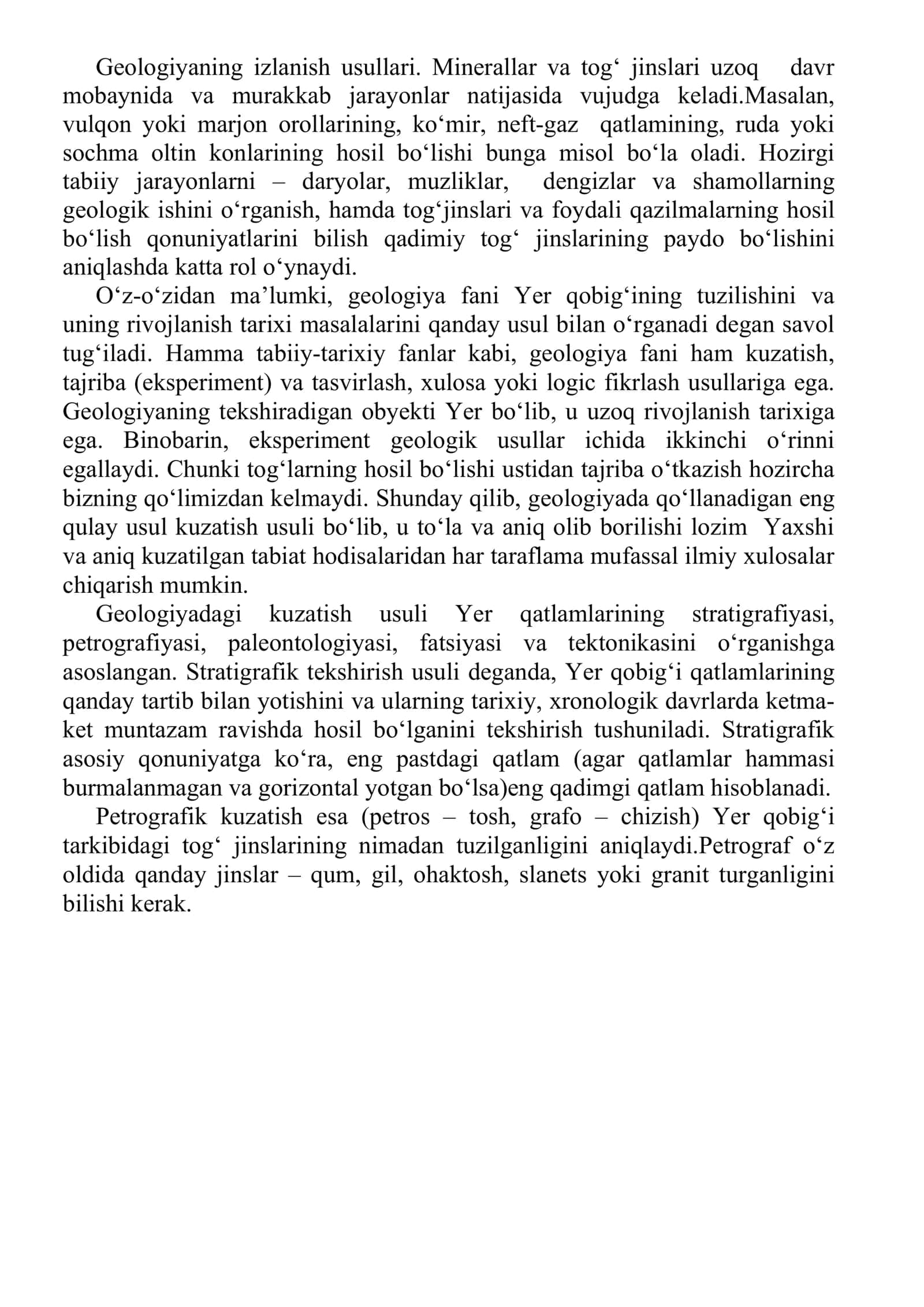 Geologiya qidiruv ishlari va rudalarni qazib olish 2