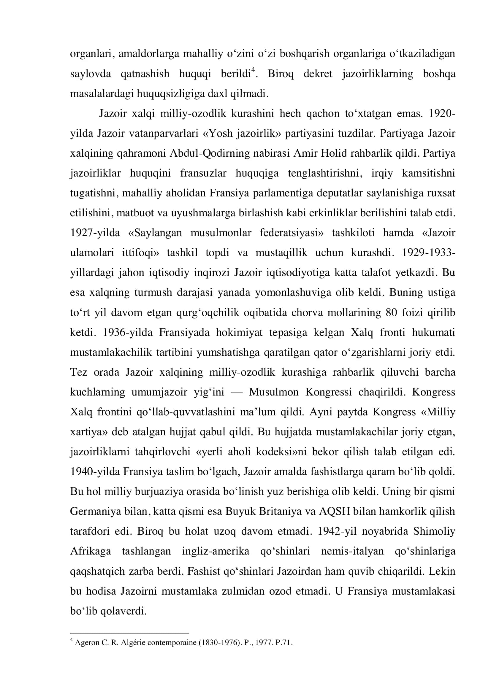 Fransiyaning Jazoirdagi mustamlakachilik siyosati 2