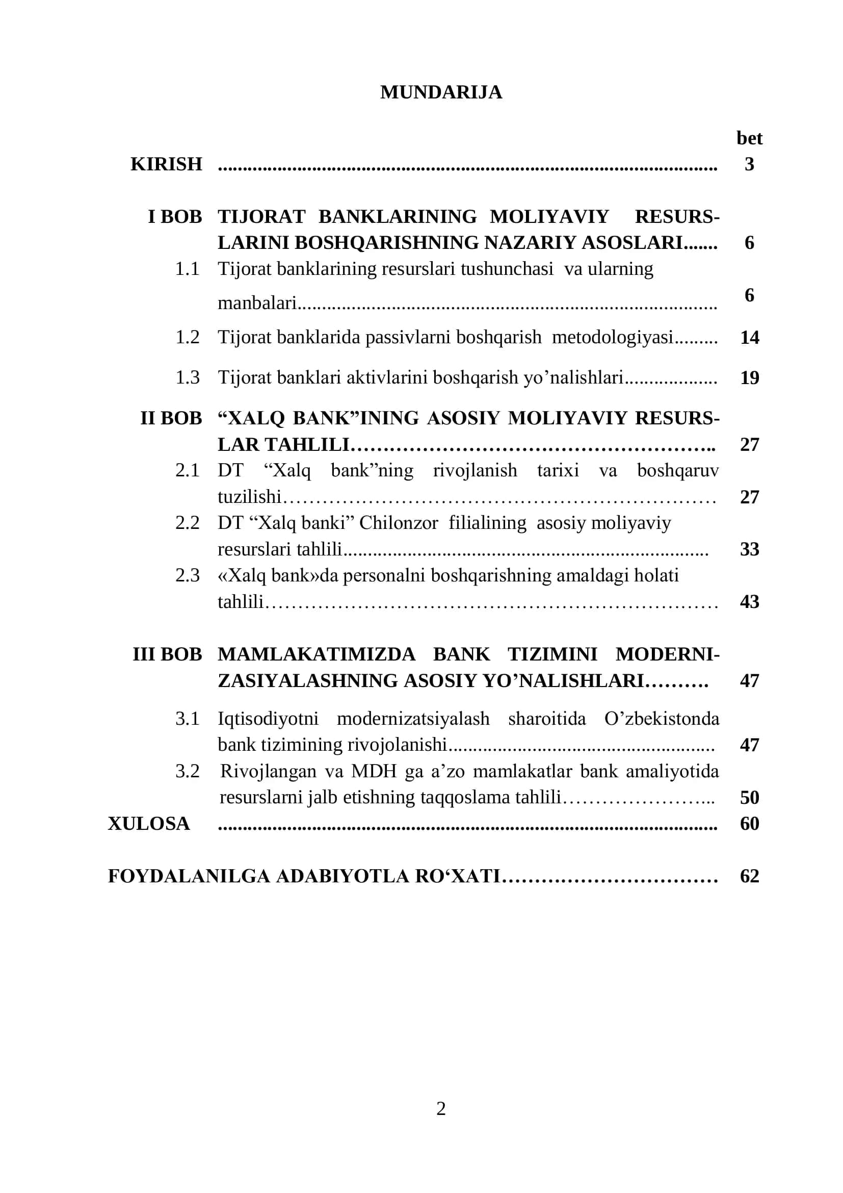 TIJORAT BANKLARIDA MOLIYAVIY RESURSLARNI SAMARALI BOSHQARISH 2