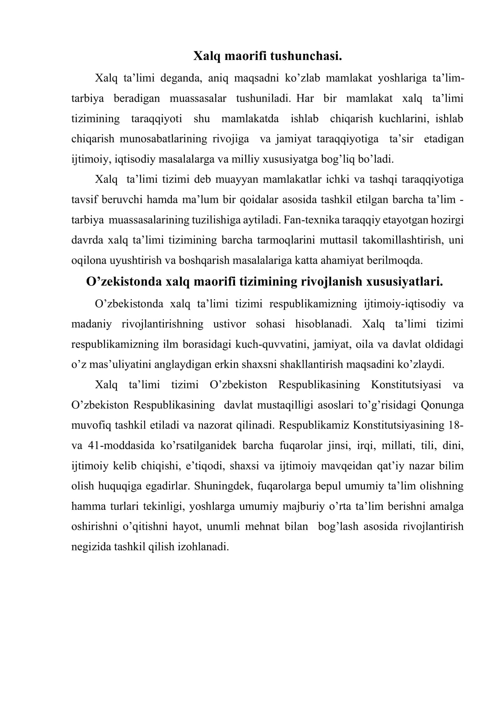 O’zbekistonda xalq maorifi tizimi 2