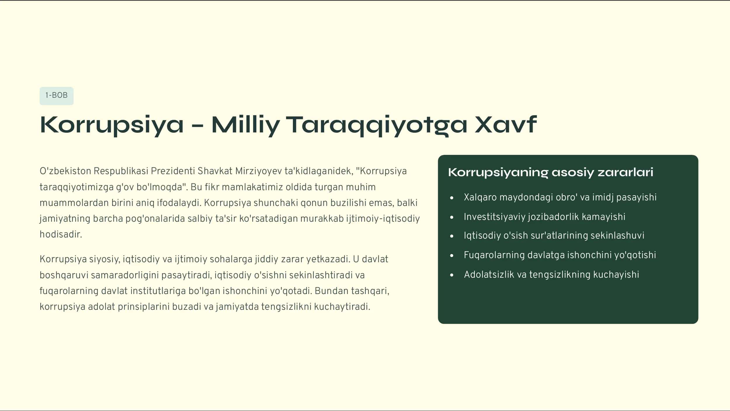 Korrupsiyaga Qarshi Kurashishning Milliy Huquqiy Asoslari va Prinsiplari 2