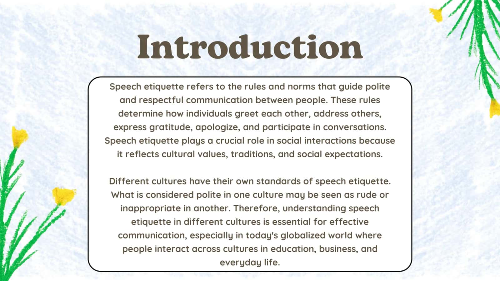 Standards of Speech Etiquette in Different Cultures 2