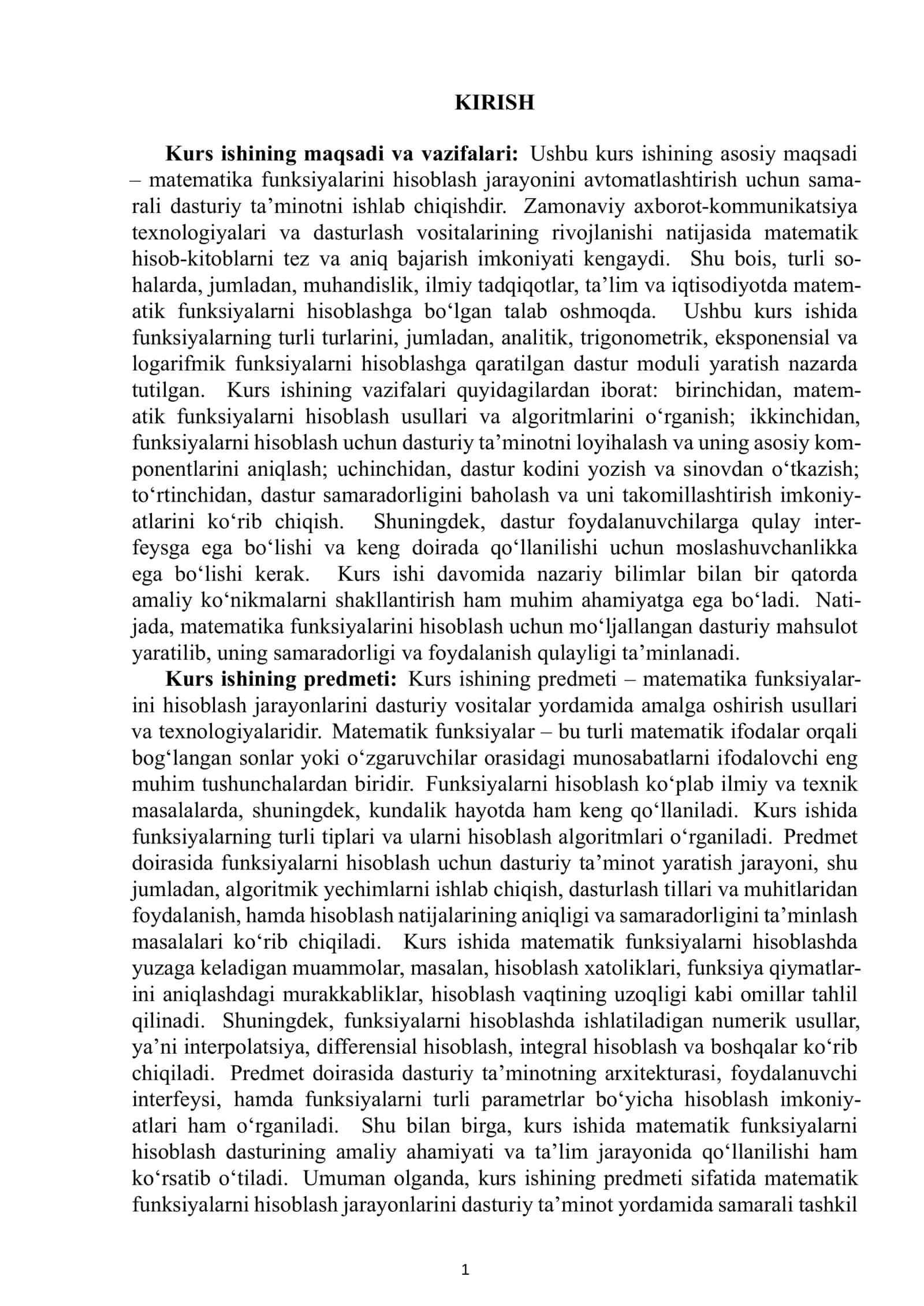 Matematik funksiyalar va ularning ahamiyati 2