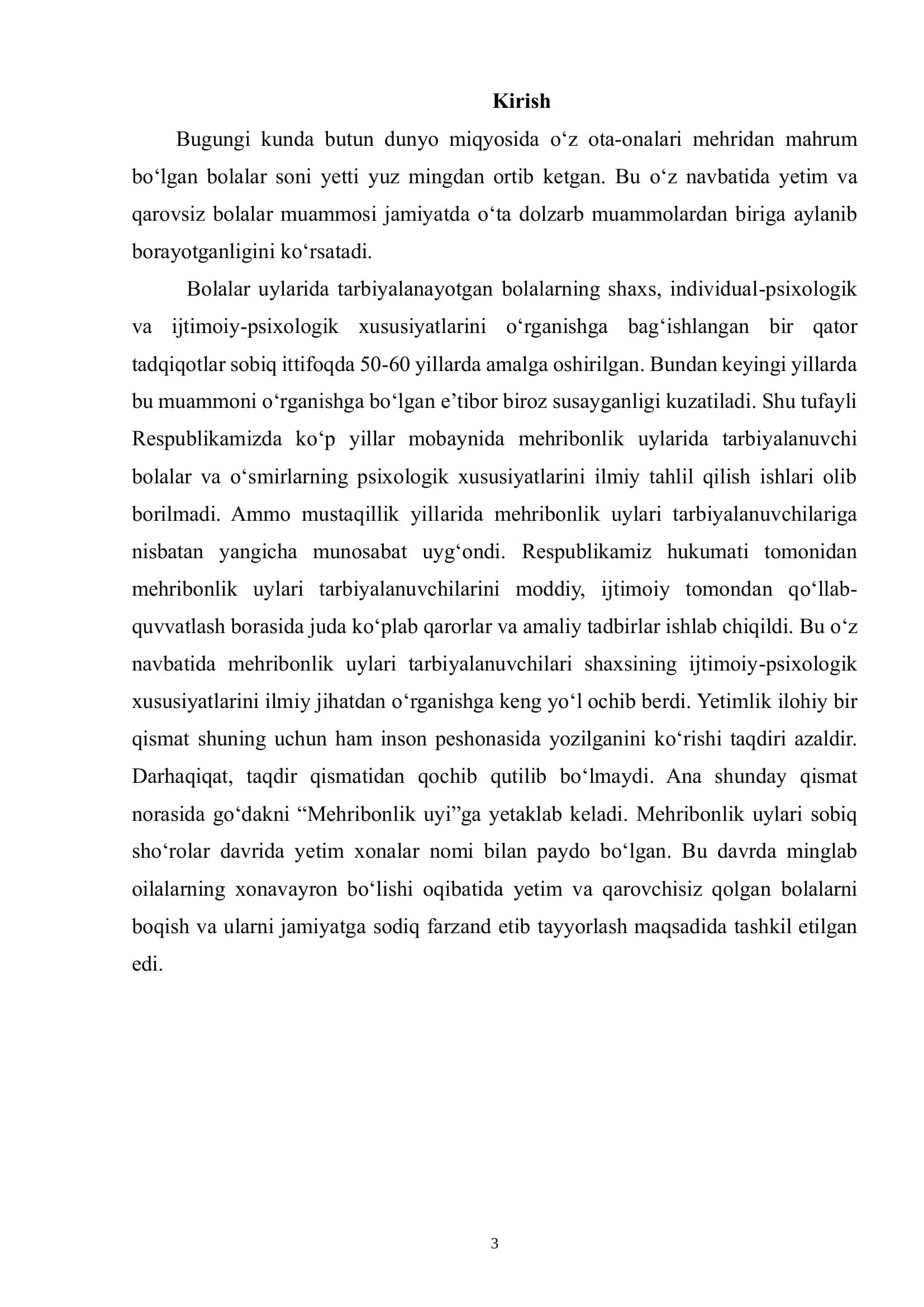 MEHRIBONLIK UYLARI TARBIYALANUVCHILARINING IJTIMOIY MUAMMOLARI 2