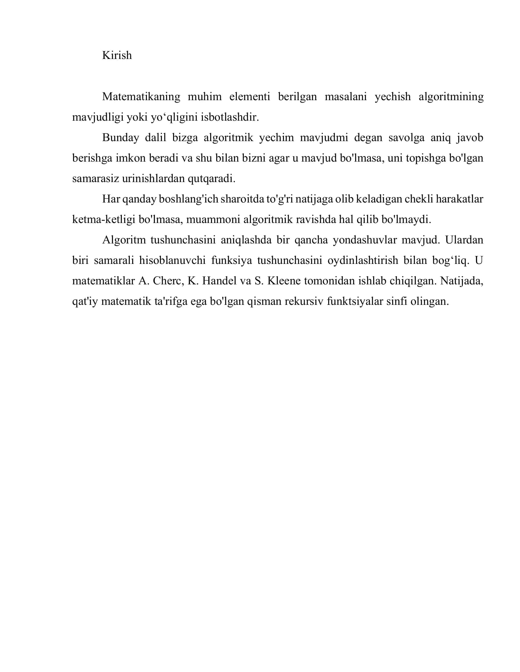 Rekursiv funksiyalar 2