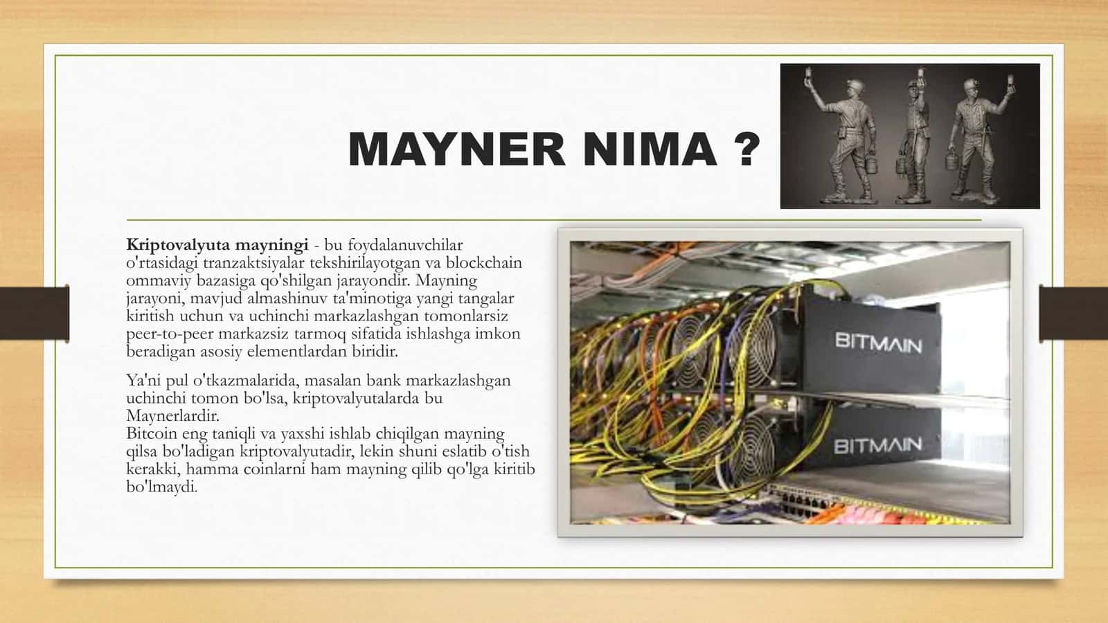 MAYNER VA MAYNING, MAYNING FERMENLAR HAQIDA TUSHUNCHSI 2