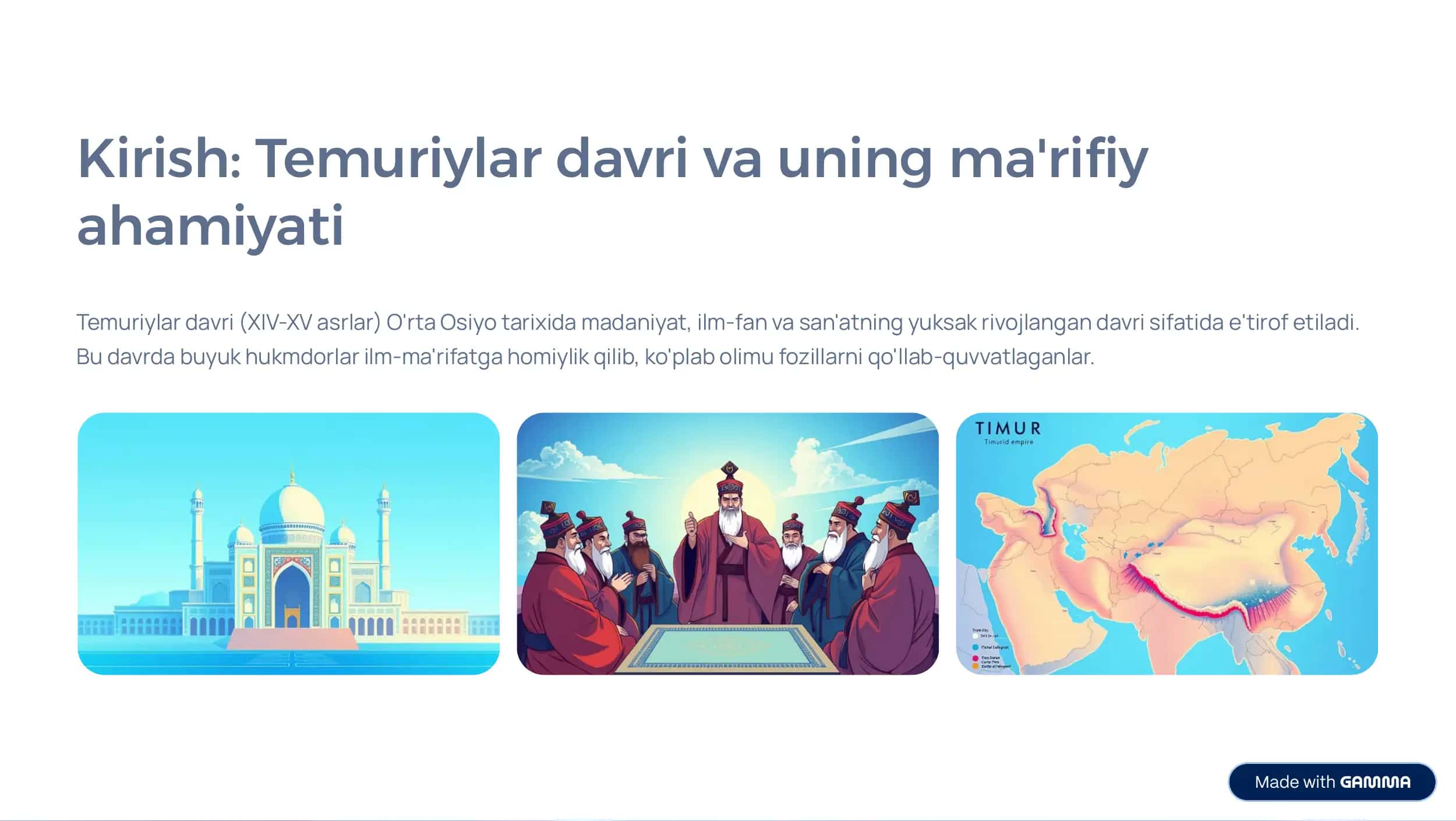 Amir Temur va Ulugʻbek 2