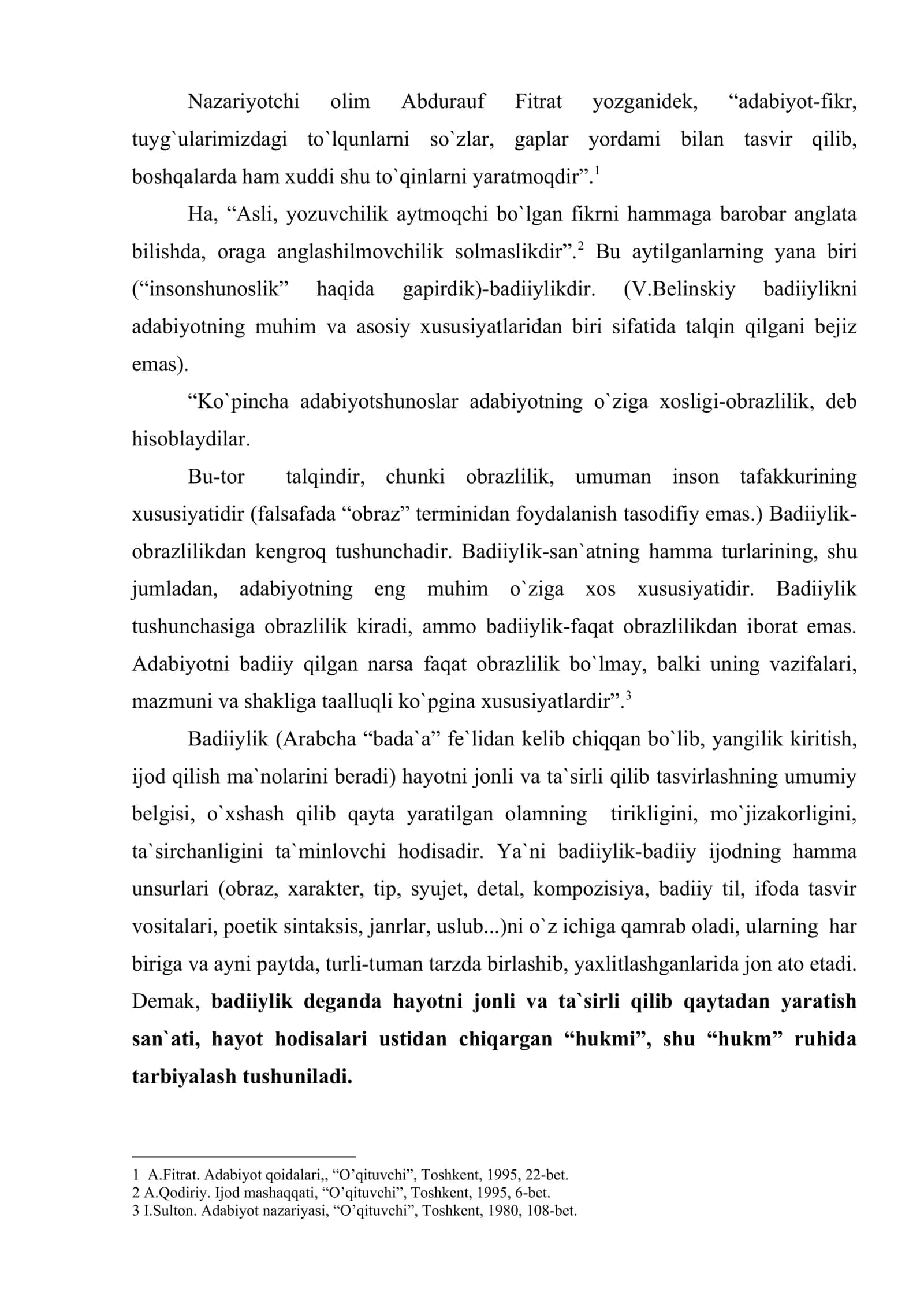 Badiiylik Obrazlilik Obraz Umumlashmalik 2