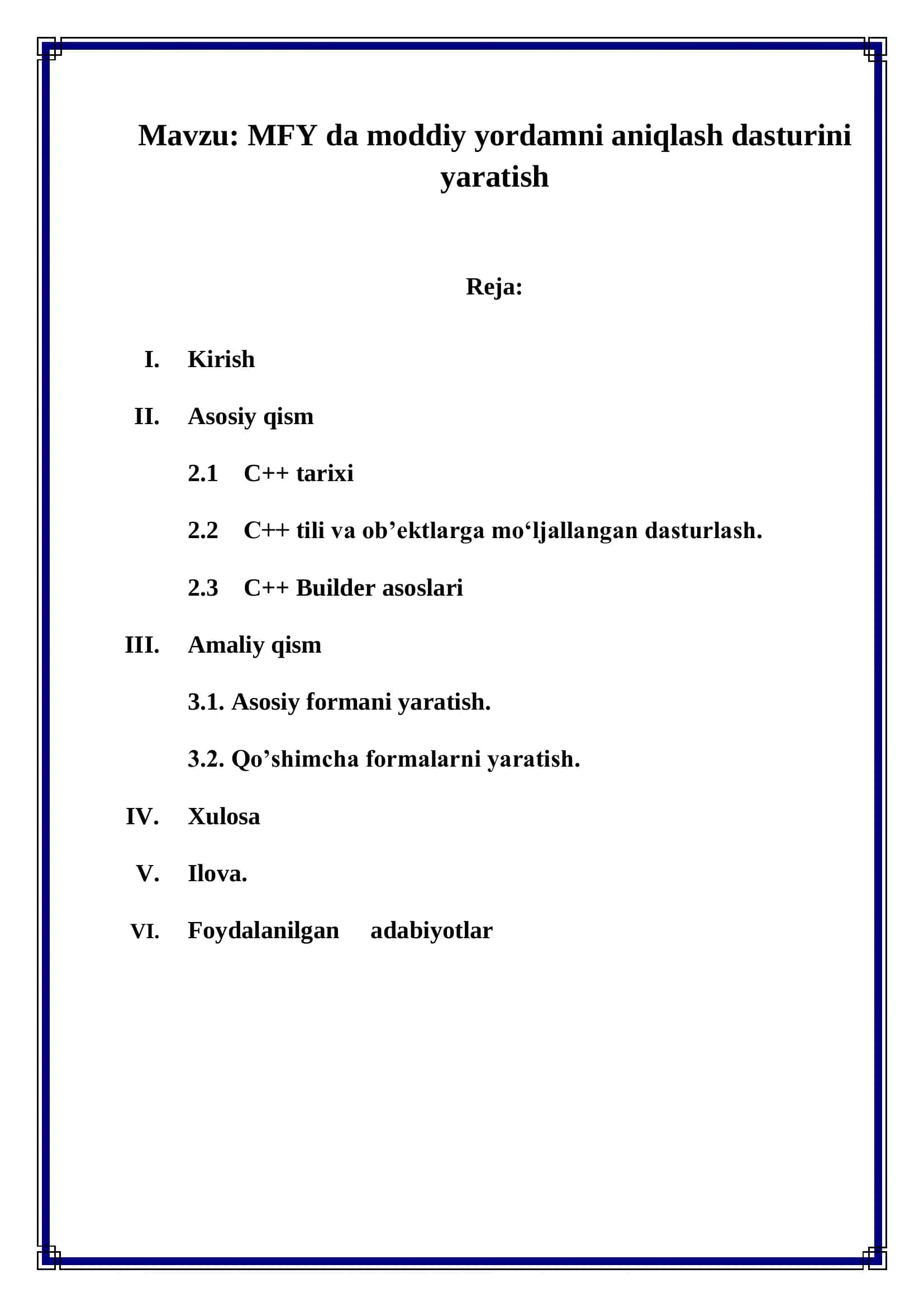 Dastrurilgan dasturlash tillari 2