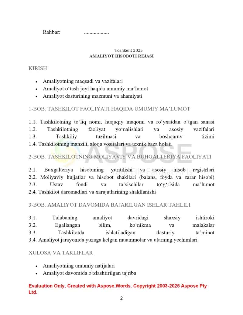 1	Tashkilot nomi	“DAMINOV ESHMUROD TURSUNPOLATOVICH” (Yakka tartibdagi tadbirkor)
2	Ro‘yxatdan o‘tgan sana	15.03.2023 
3	INN (STIR)	302156789 
4	Tashkilot shakli	Yakka tartibdagi tadbirkor (YATT)
5	Faoliyat turi	Qurilish-montaj ishlari, xizmat ko‘rsatish va kichik chakana savdo 2