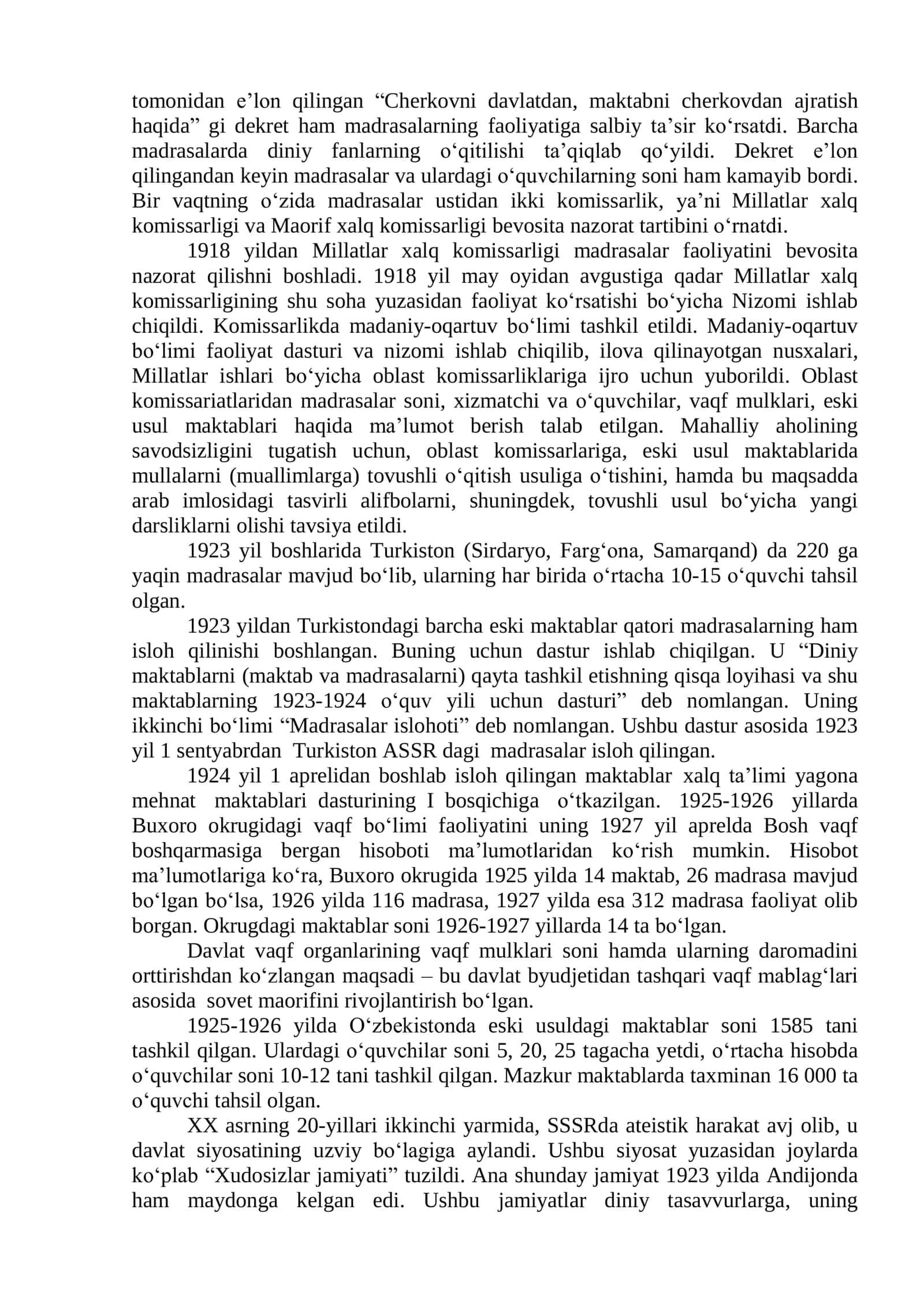 XVI-XIX asrlarda Markaziy Osiyoda fanning ahvoli 2
