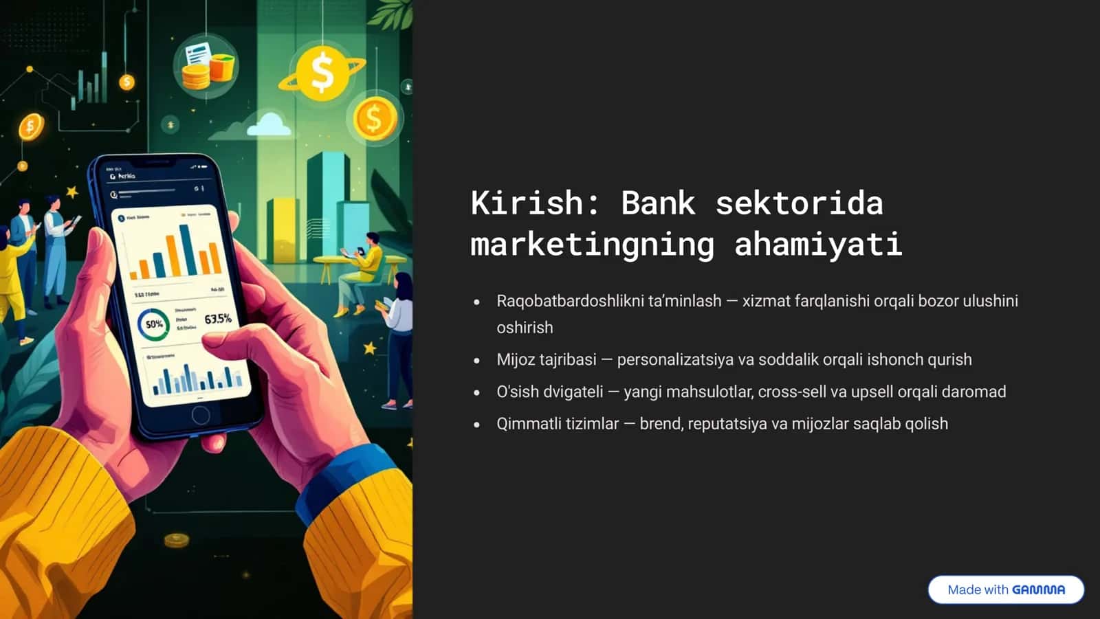 Tijorat banklarini marketing strategiyasi orqali boshqarish 2