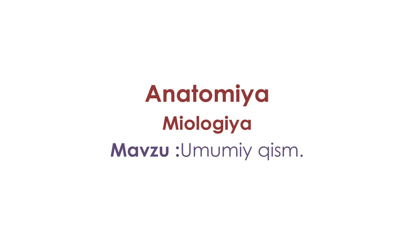 Anatomiya 2