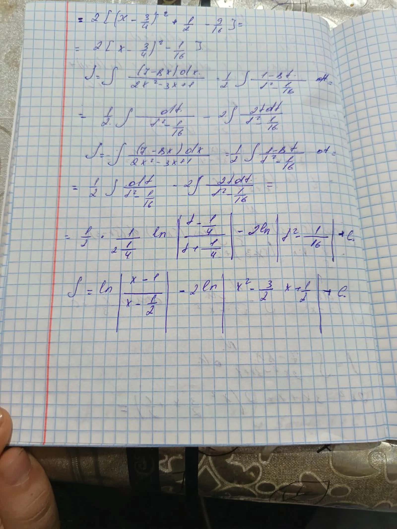 Aniqmas integralga oid misollar javobi bilan birga 2