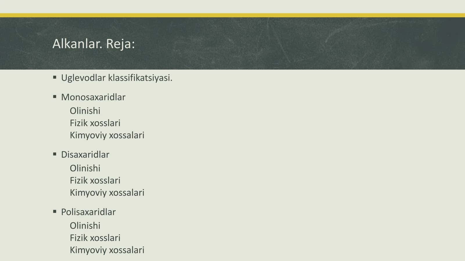Uglevodlar, Mono-, Di-, va Polisaxaridlar 2