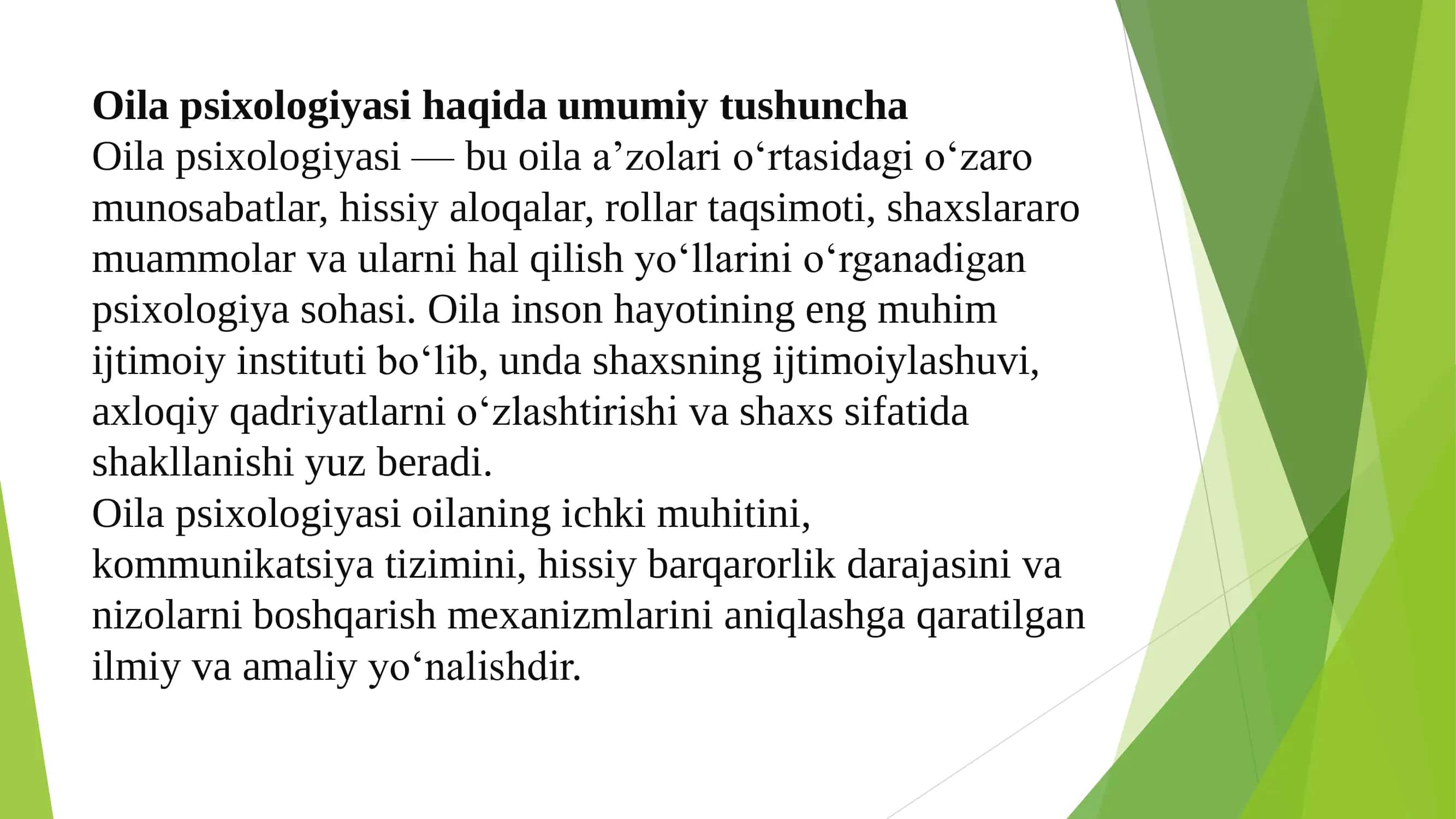 Oila diagnostikasi va konsultatsiyasi xususiyatlari 2
