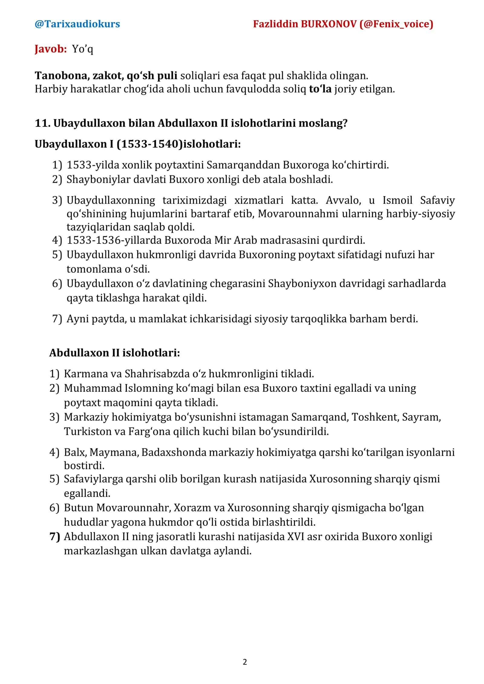 8-sinf UZ TARIX - Tarix_Attestatsiya-2022_Toshkent_KUZGI 2