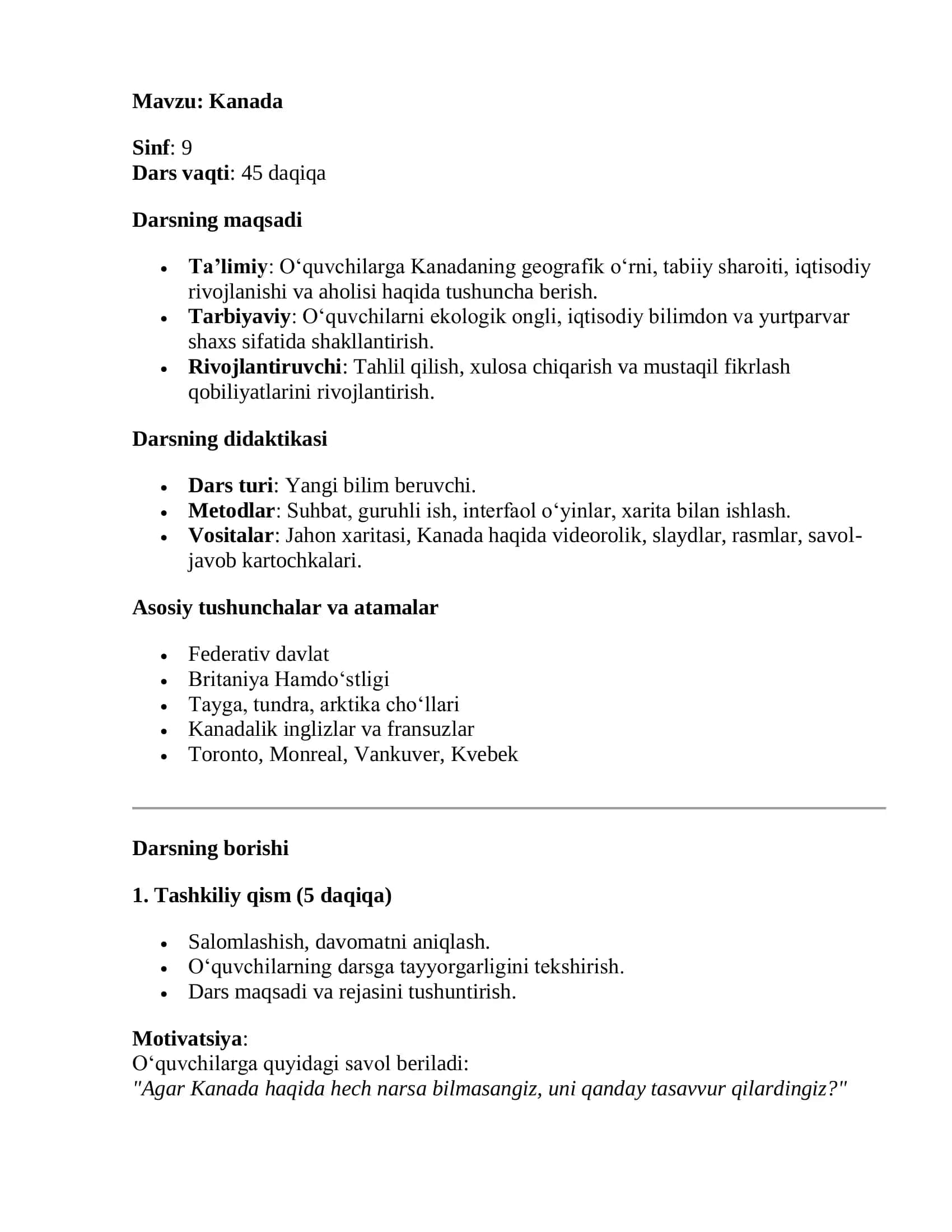 9-SINF GEOGRAFIYA KANADA 2