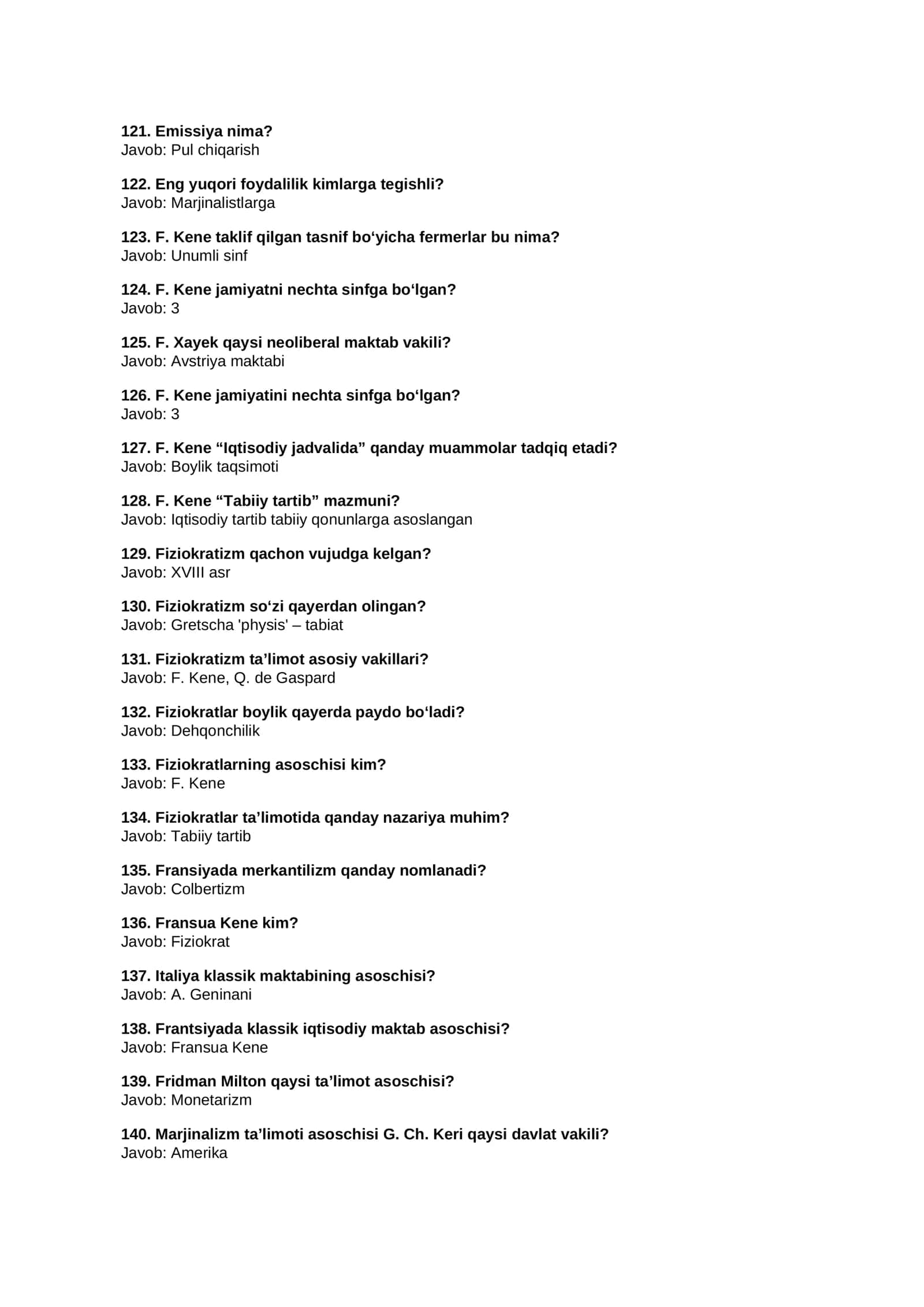 Dastlabki iqtisodiy g‘oyalar 2
