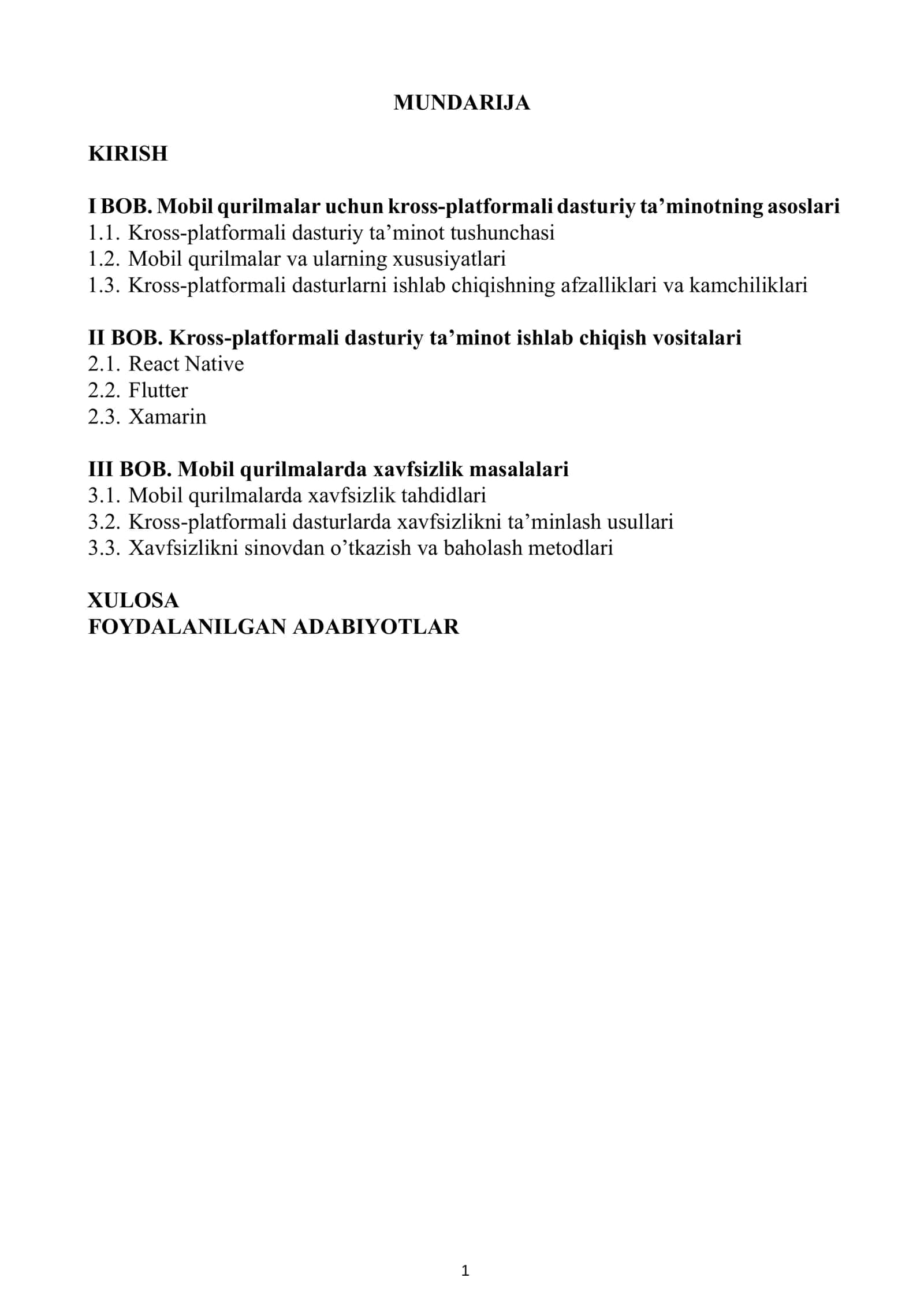 DASTURIY VOSITALAR XAVFSIZLIGI FANIDAN TAYYORLAGAN 2