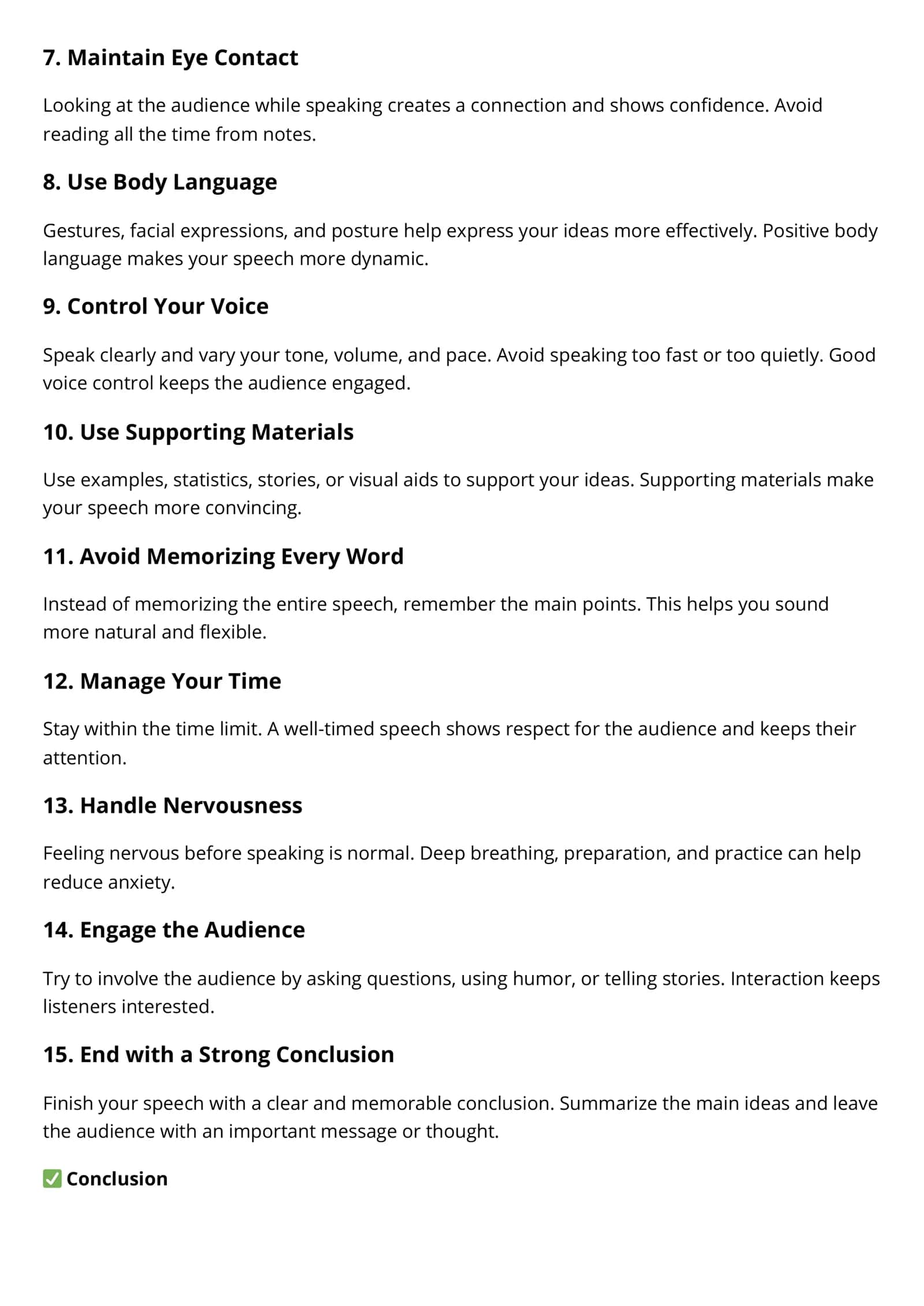 15 rules for public speaking 2