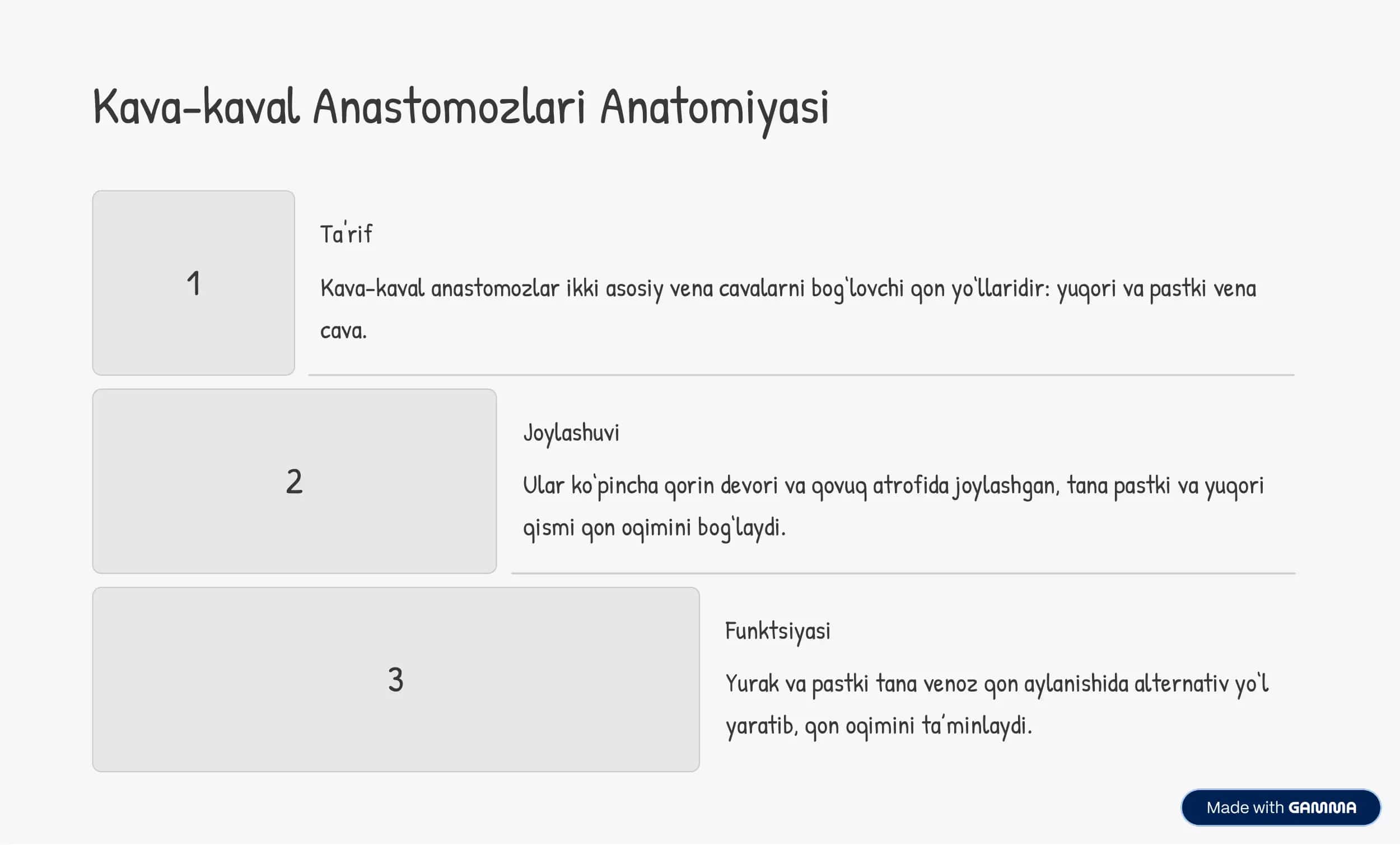 Kava-kaval va Porto-kaval Anastomozlari 2