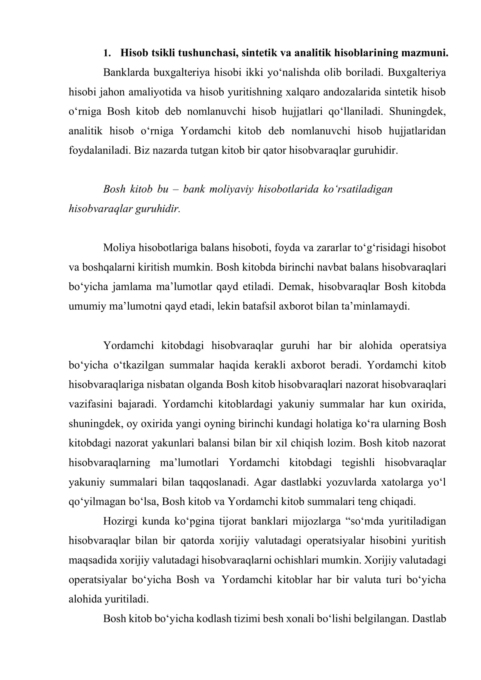 Chiqim kassa operatsiyalari bo‘yicha hujjatlar aylanishi, hisobi va nazorati 2