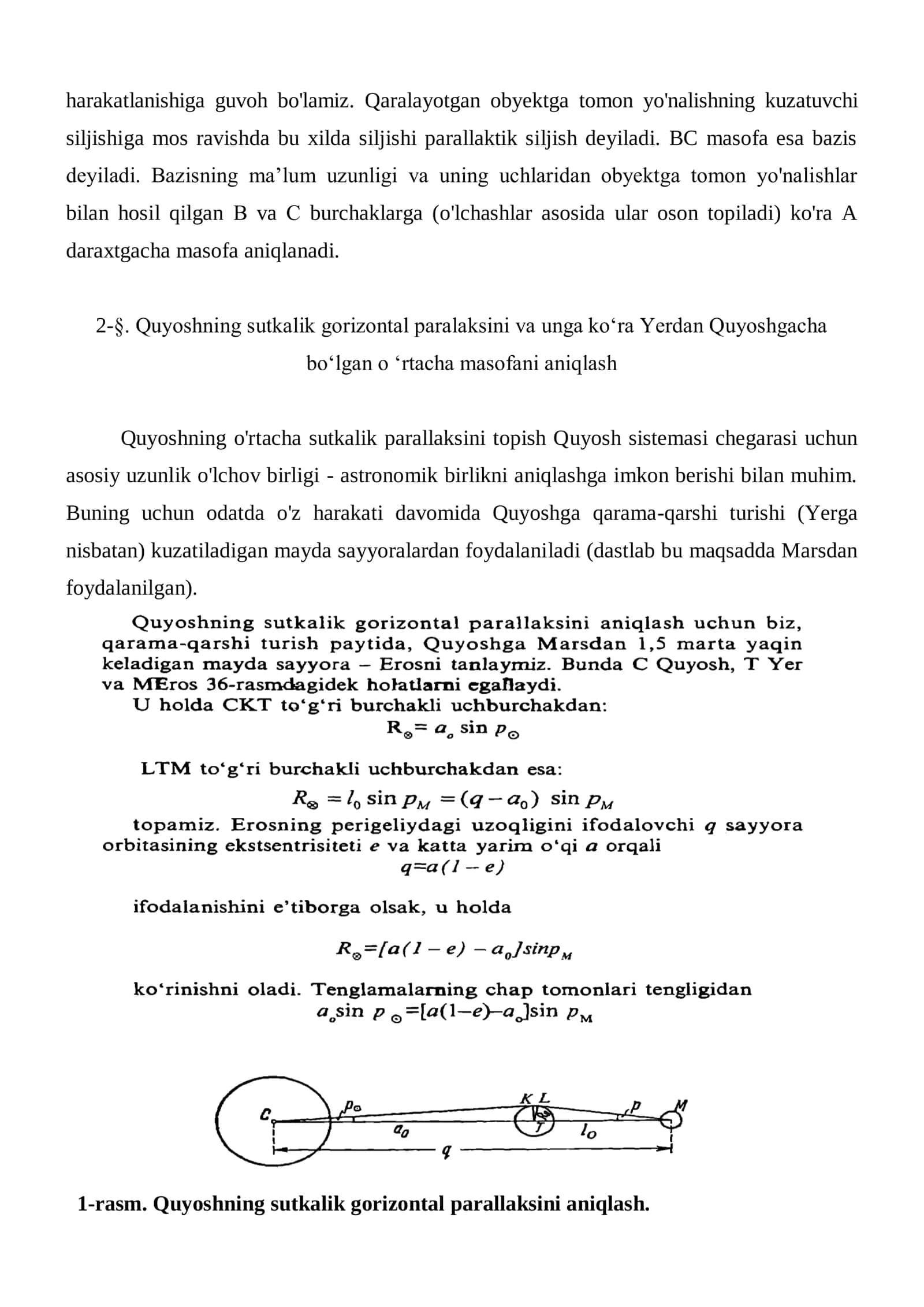 29-mavzu. Quyosh sistemasi jismlarning massalarini hisoblash 2