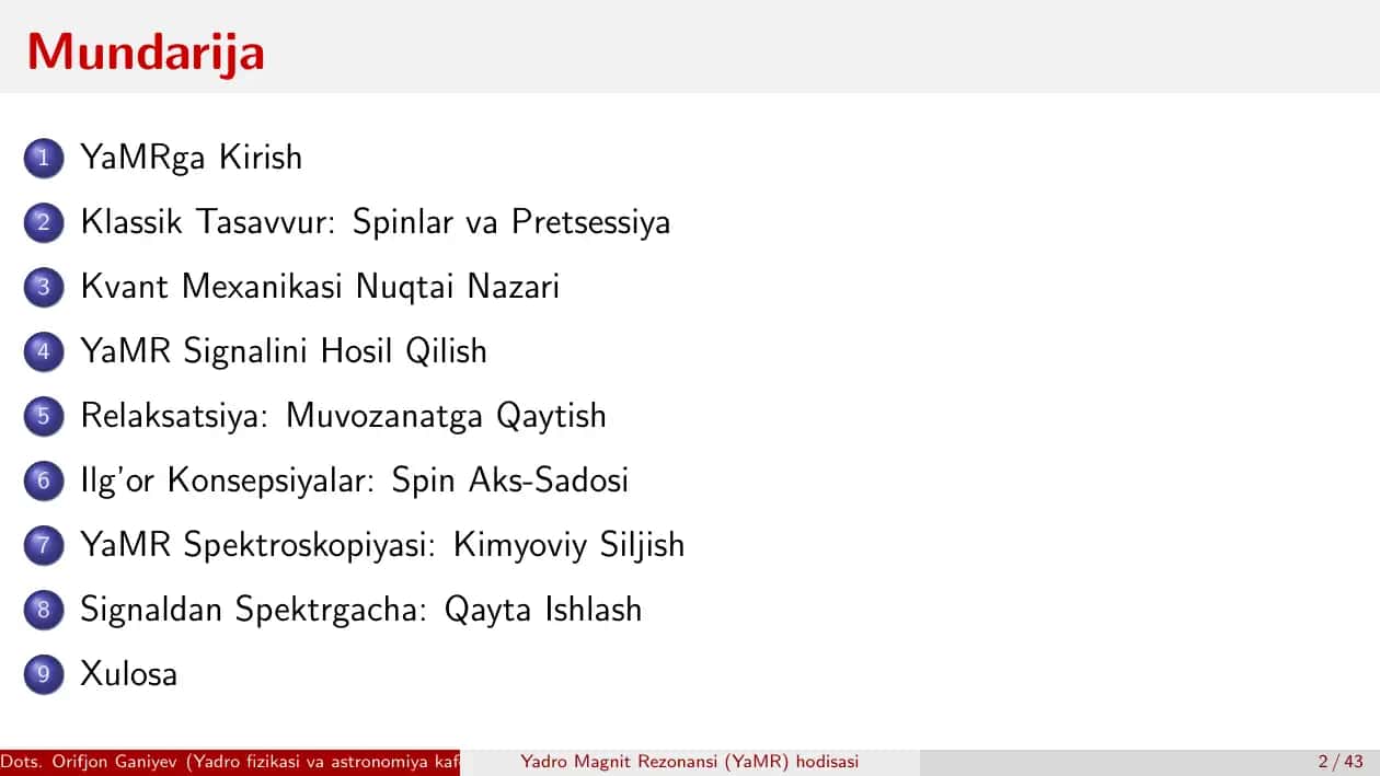 Yadro Magnit Rezonansi (YaMR) hodisasi 2
